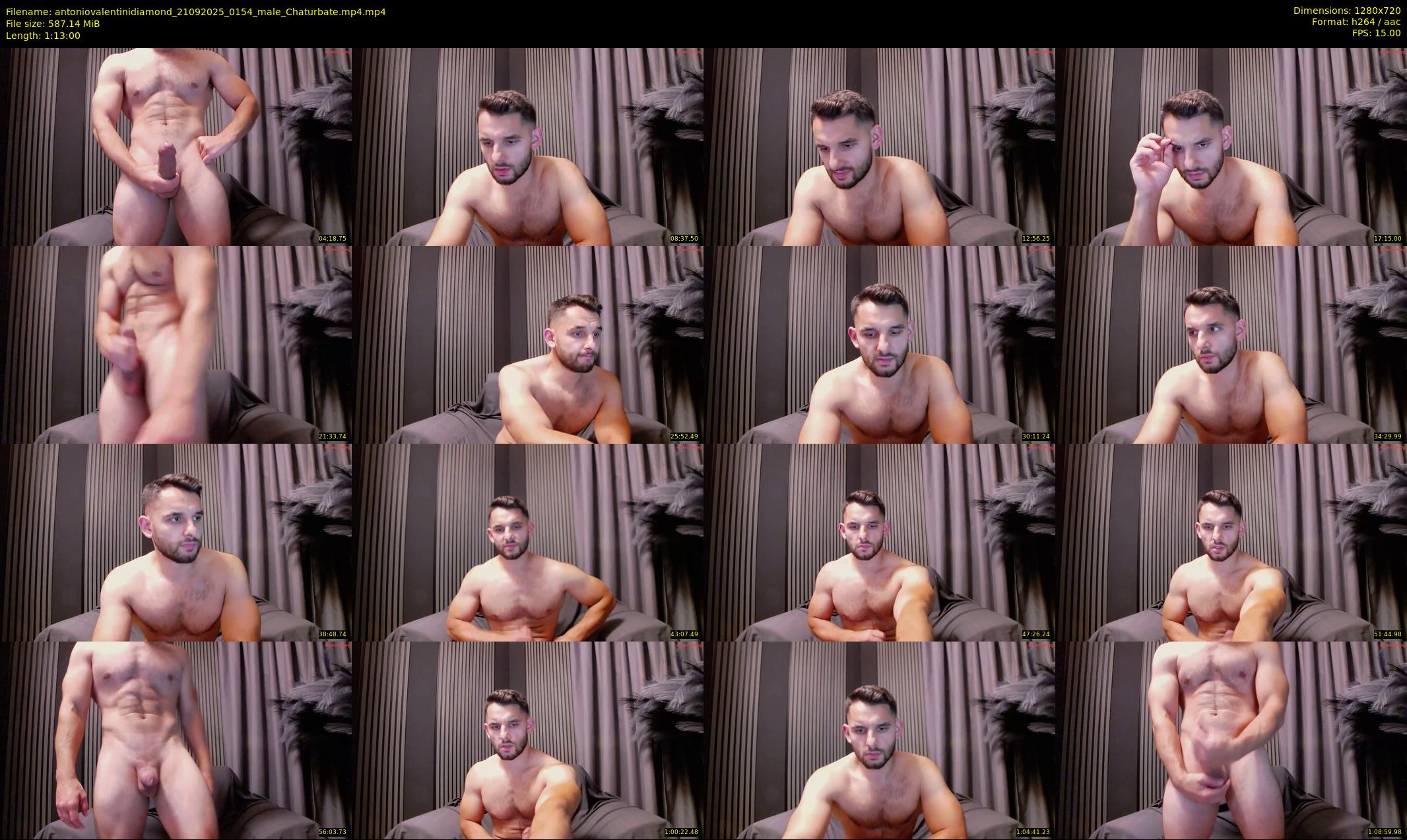 antoniovalentinidiamond — 73 minute Chaturbate male cam show recording, 720p, Sep 21, 2025