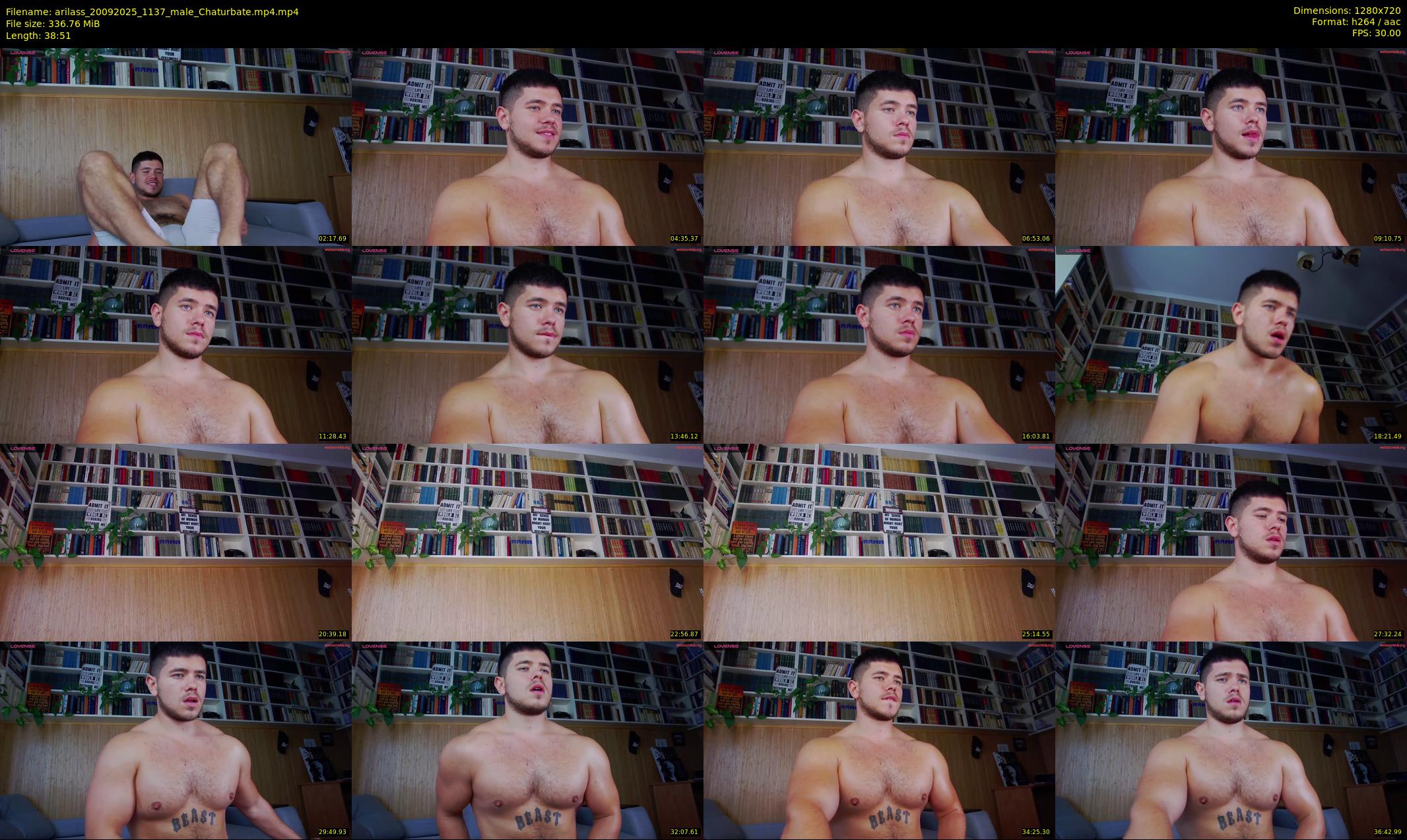 arilass — 39 minute Chaturbate male cam show recording, 720p, Sep 20, 2025