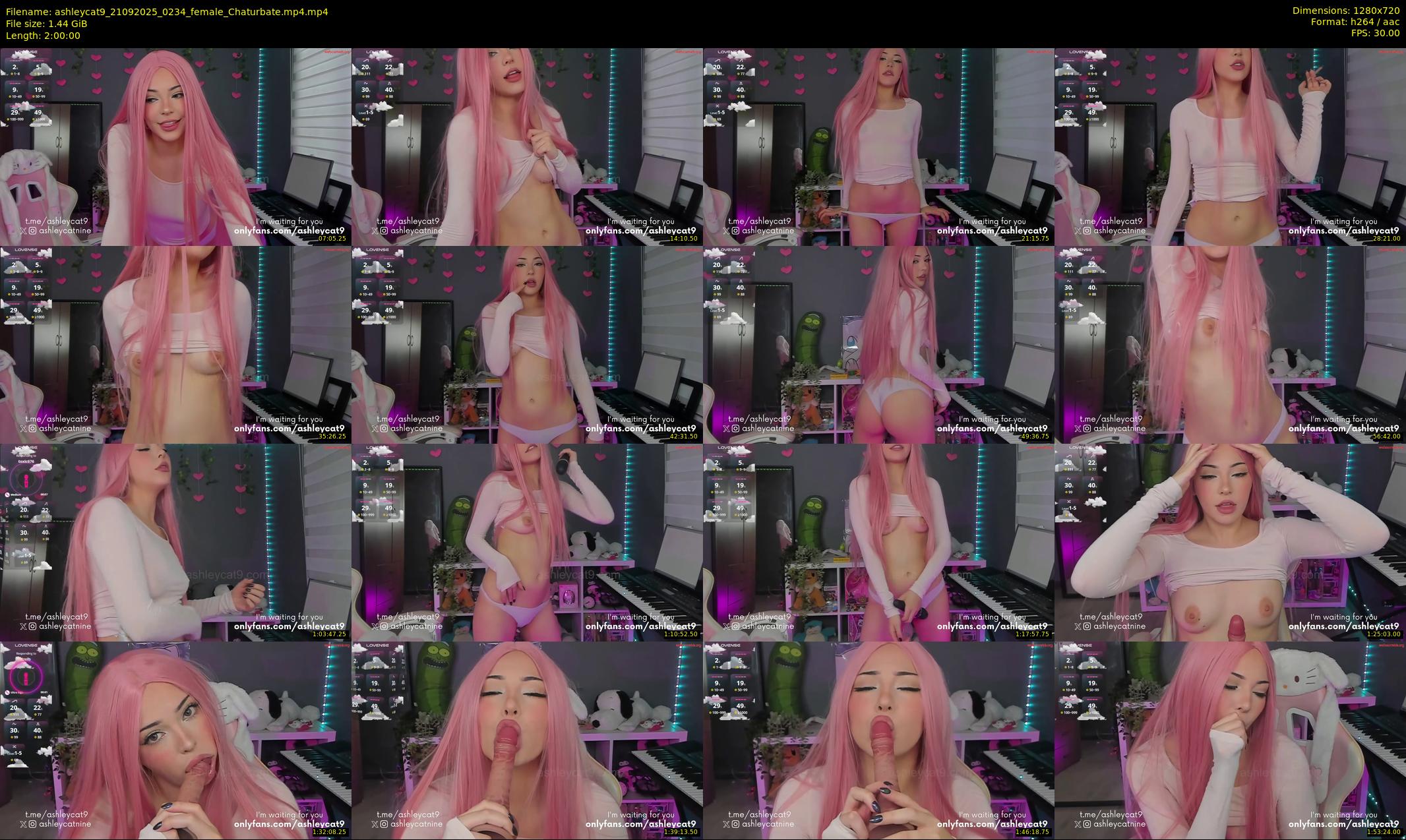 ashleycat9 — 120 minute Chaturbate female cam show recording, 720p, Sep 21, 2025