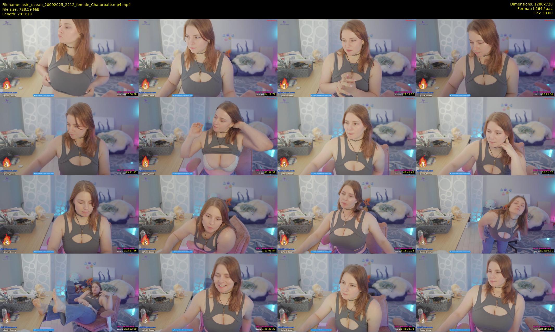 asiri_ocean — 121 minute Chaturbate female cam show recording, 720p, Sep 20, 2025