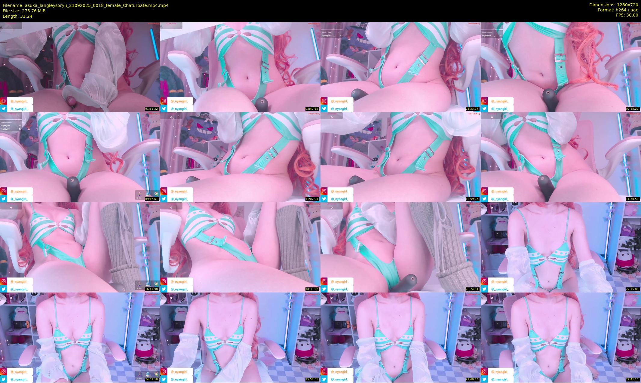 asuka_langleysoryu — 32 minute Chaturbate female cam show recording, 720p, Sep 21, 2025