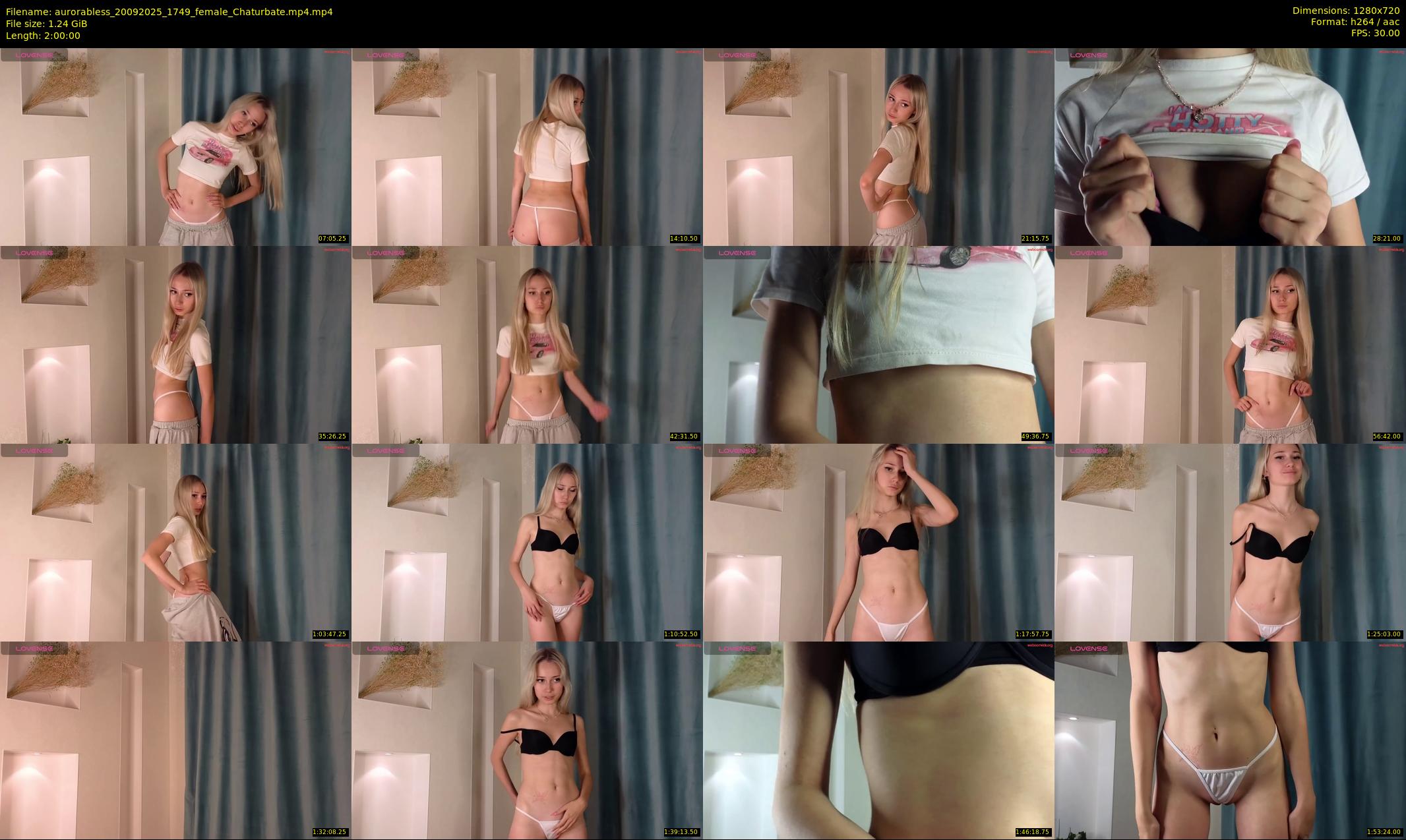 aurorabless — 120 minute Chaturbate female cam show recording, 720p, Sep 20, 2025
