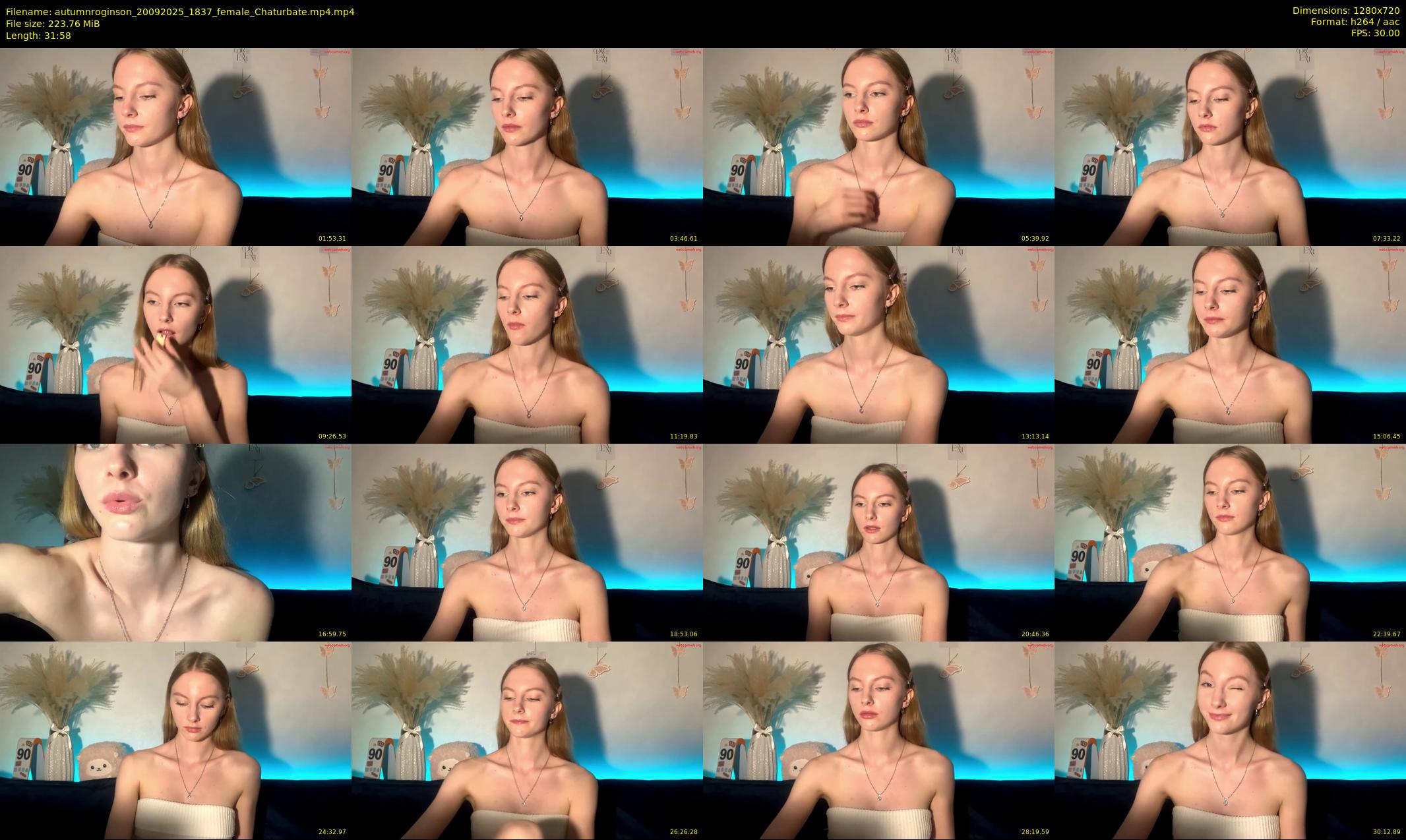 autumnroginson — 32 minute Chaturbate female cam show recording, 720p, Sep 20, 2025