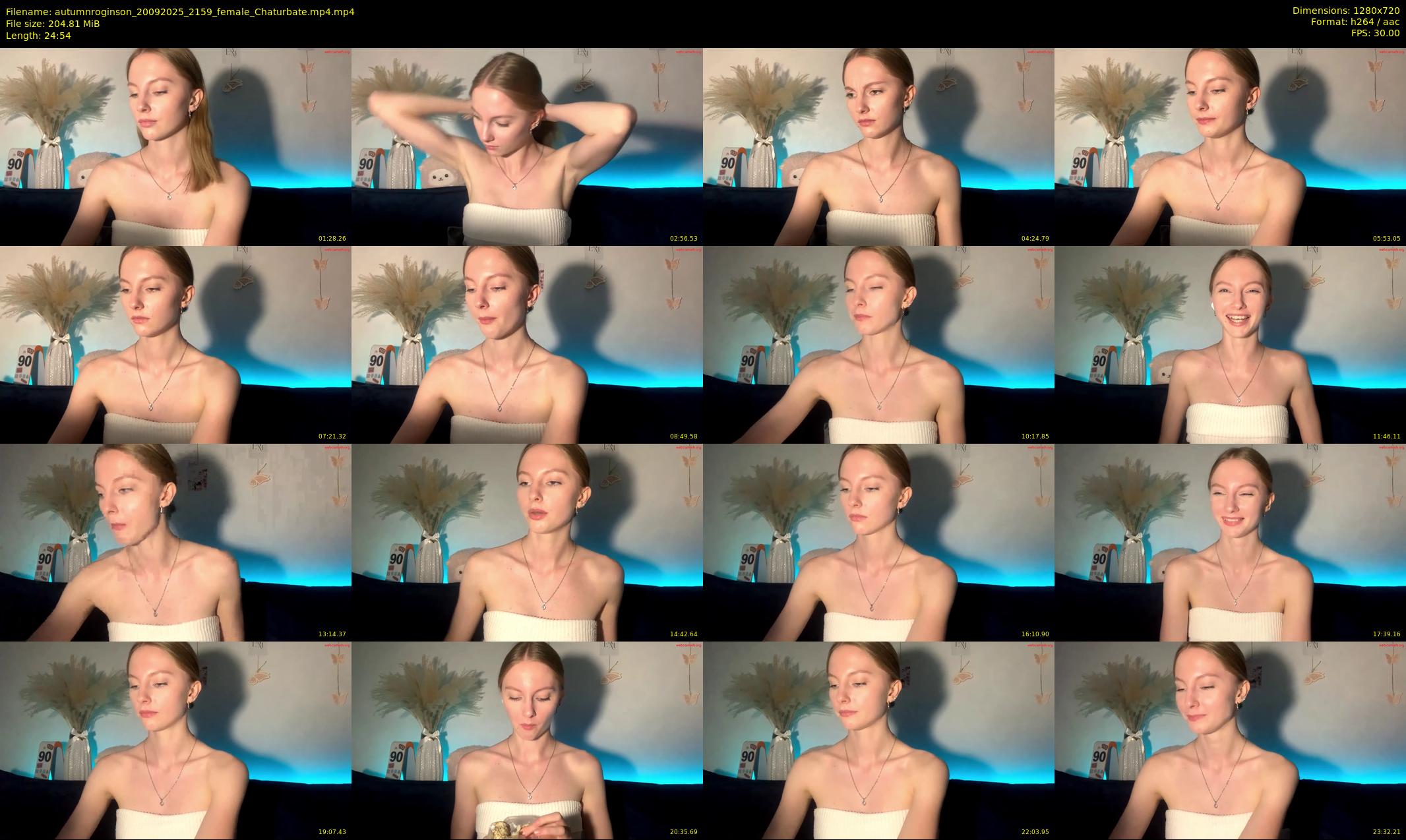 autumnroginson — 25 minute Chaturbate female cam show recording, 720p, Sep 20, 2025
