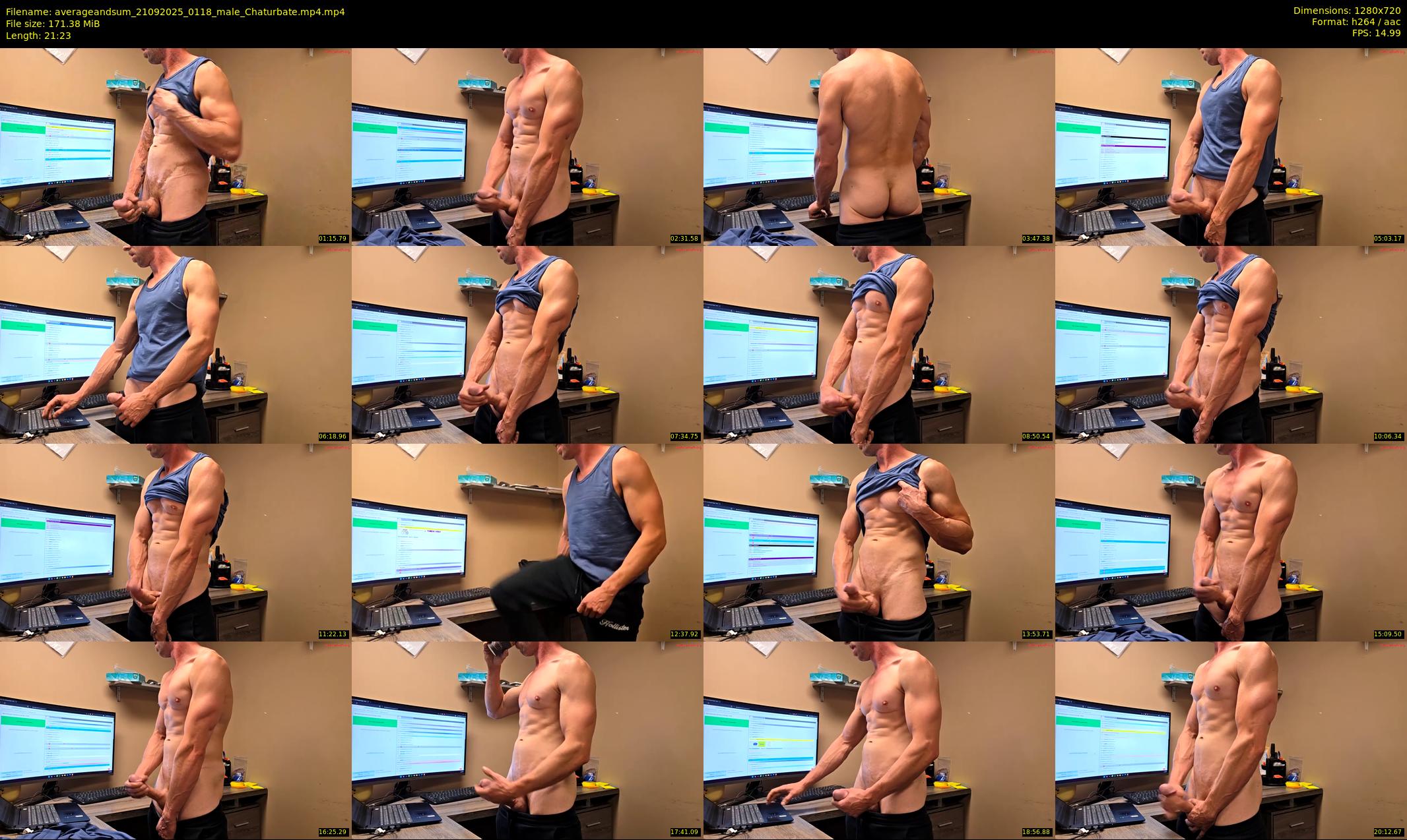 averageandsum — 22 minute Chaturbate male cam show recording, 720p, Sep 21, 2025