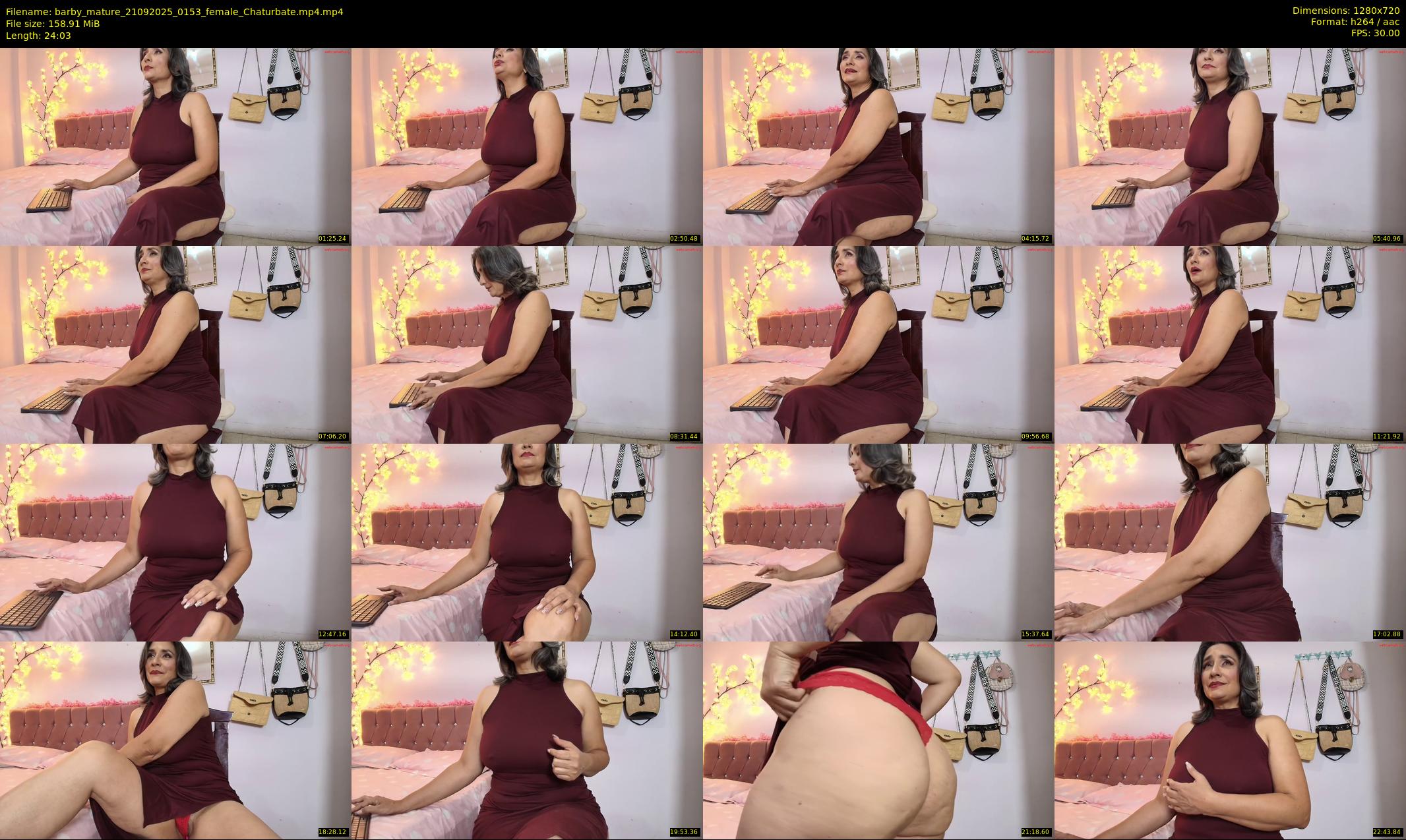 barby_mature — 25 minute Chaturbate female cam show recording, 720p, Sep 21, 2025