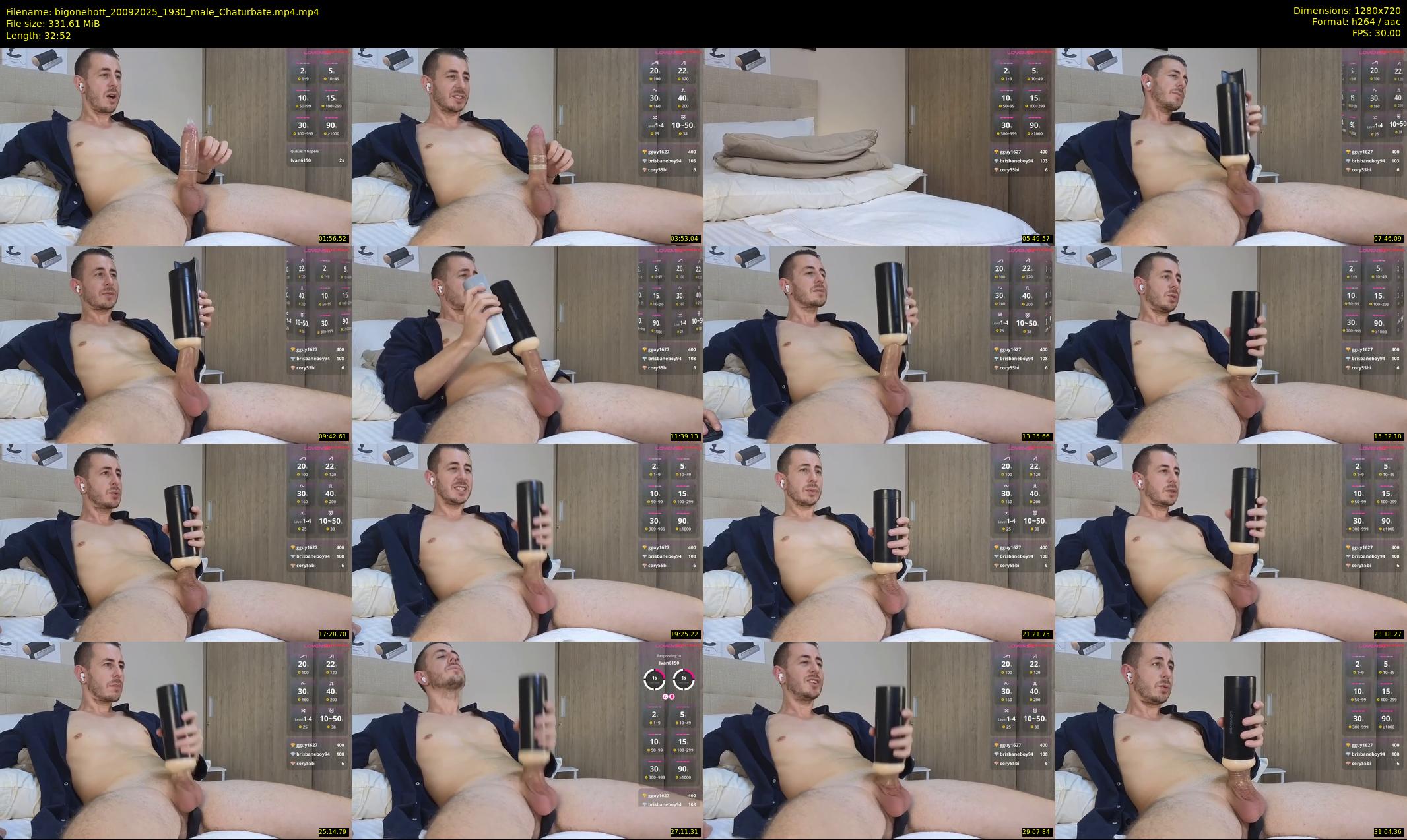 bigonehott — 33 minute Chaturbate male cam show recording, 720p, Sep 20, 2025