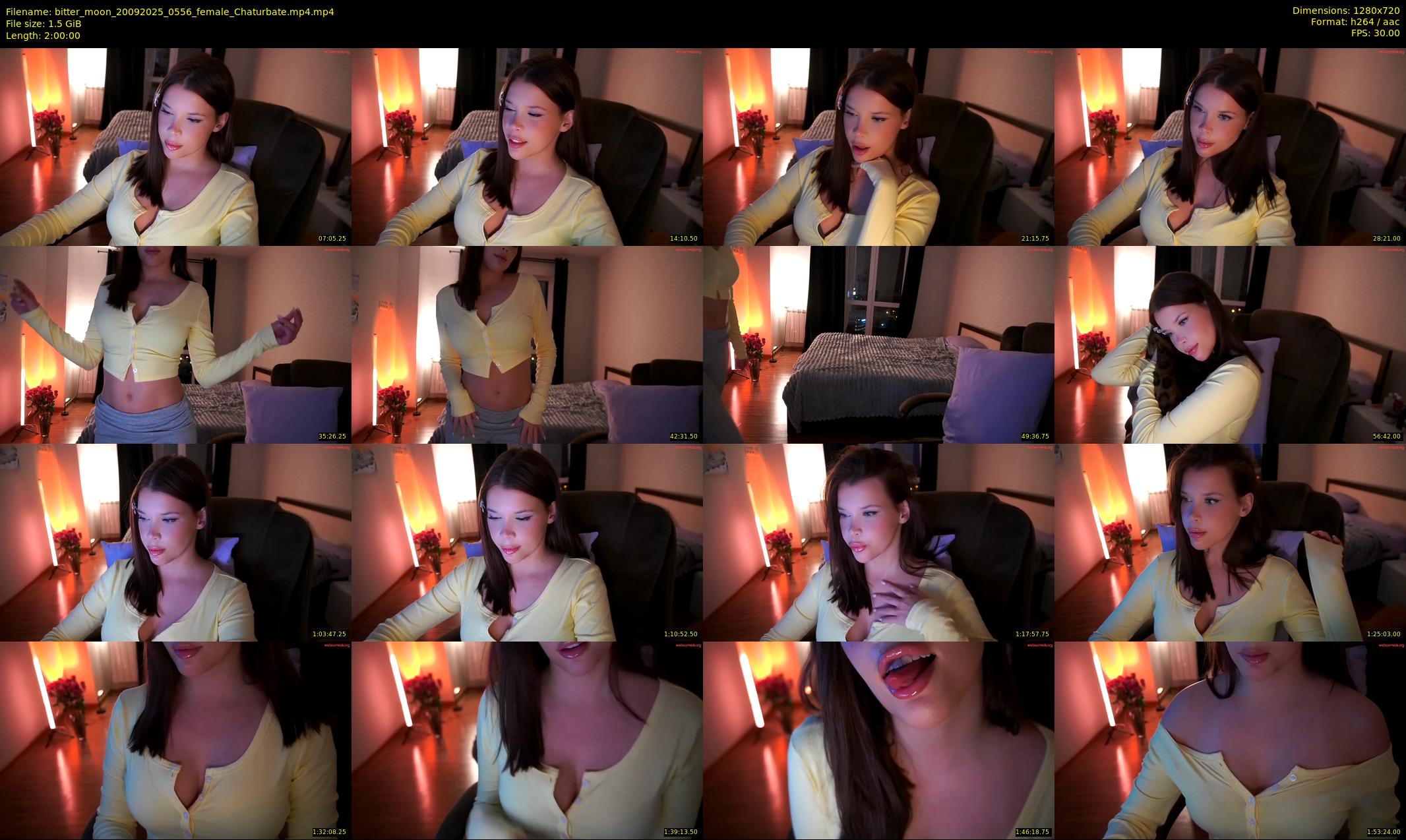bitter_moon — 120 minute Chaturbate female cam show recording, 720p, Sep 20, 2025
