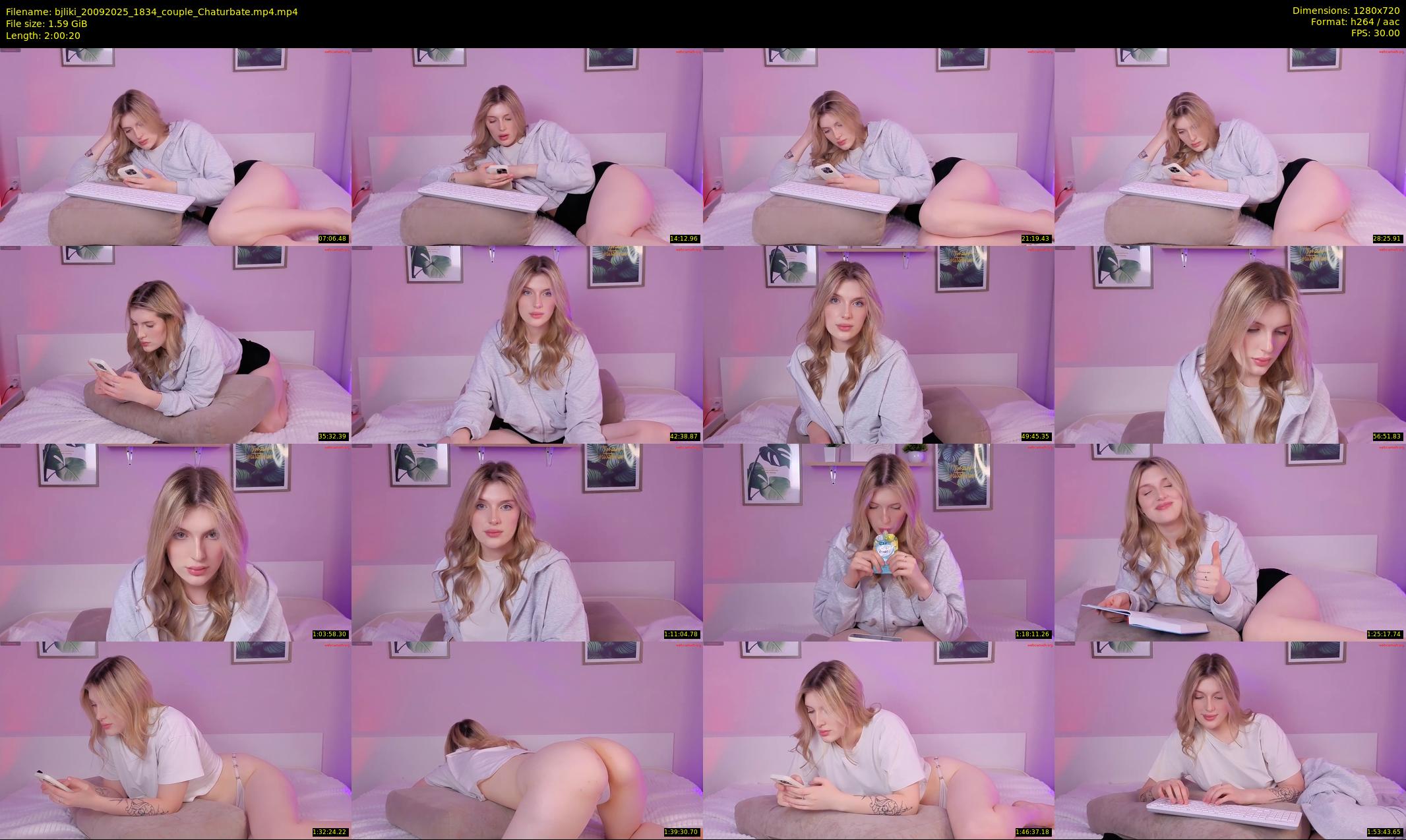 bjliki — 121 minute Chaturbate couple cam show recording, 720p, Sep 20, 2025