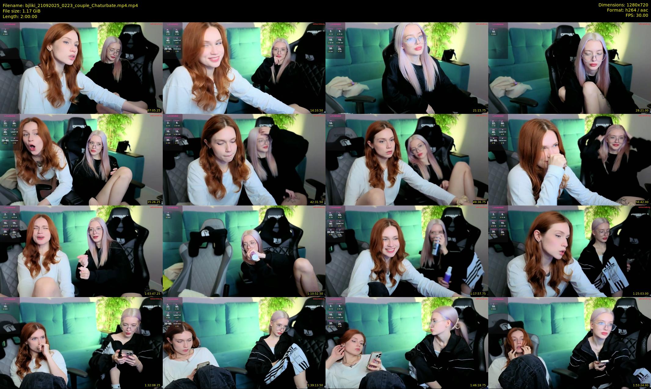 bjliki — 120 minute Chaturbate couple cam show recording, 720p, Sep 21, 2025