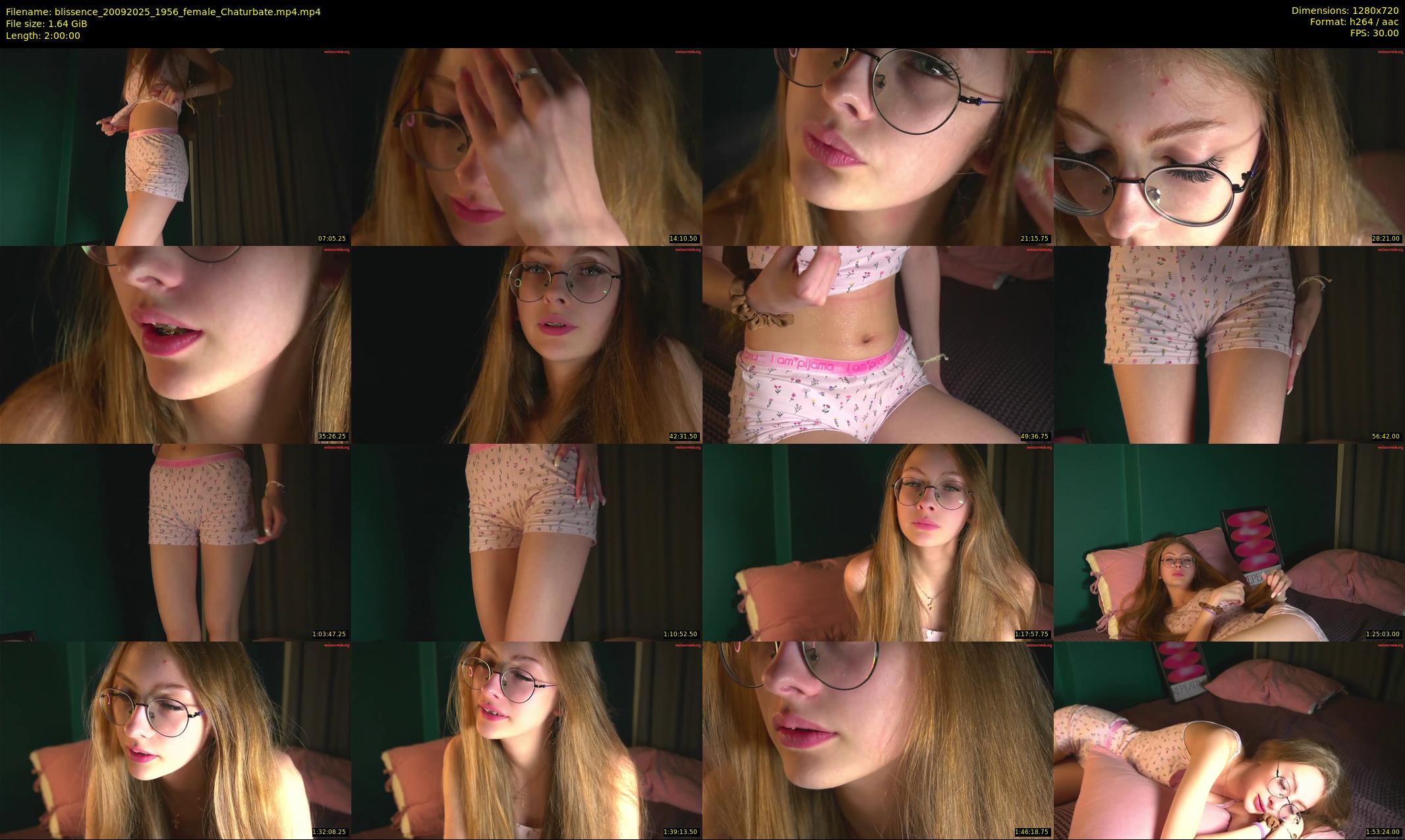 blissence — 120 minute Chaturbate female cam show recording, 720p, Sep 20, 2025