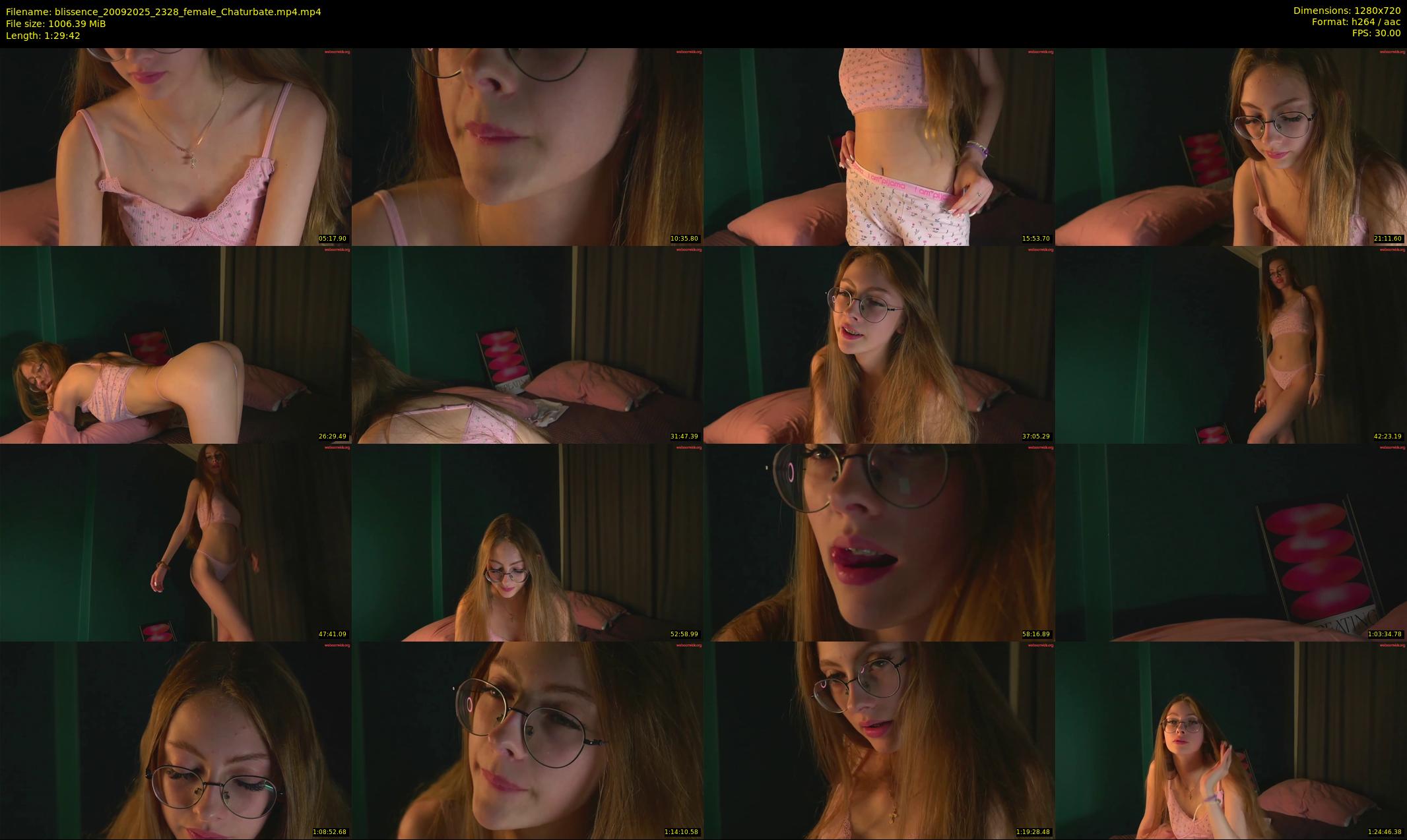 blissence — 90 minute Chaturbate female cam show recording, 720p, Sep 20, 2025