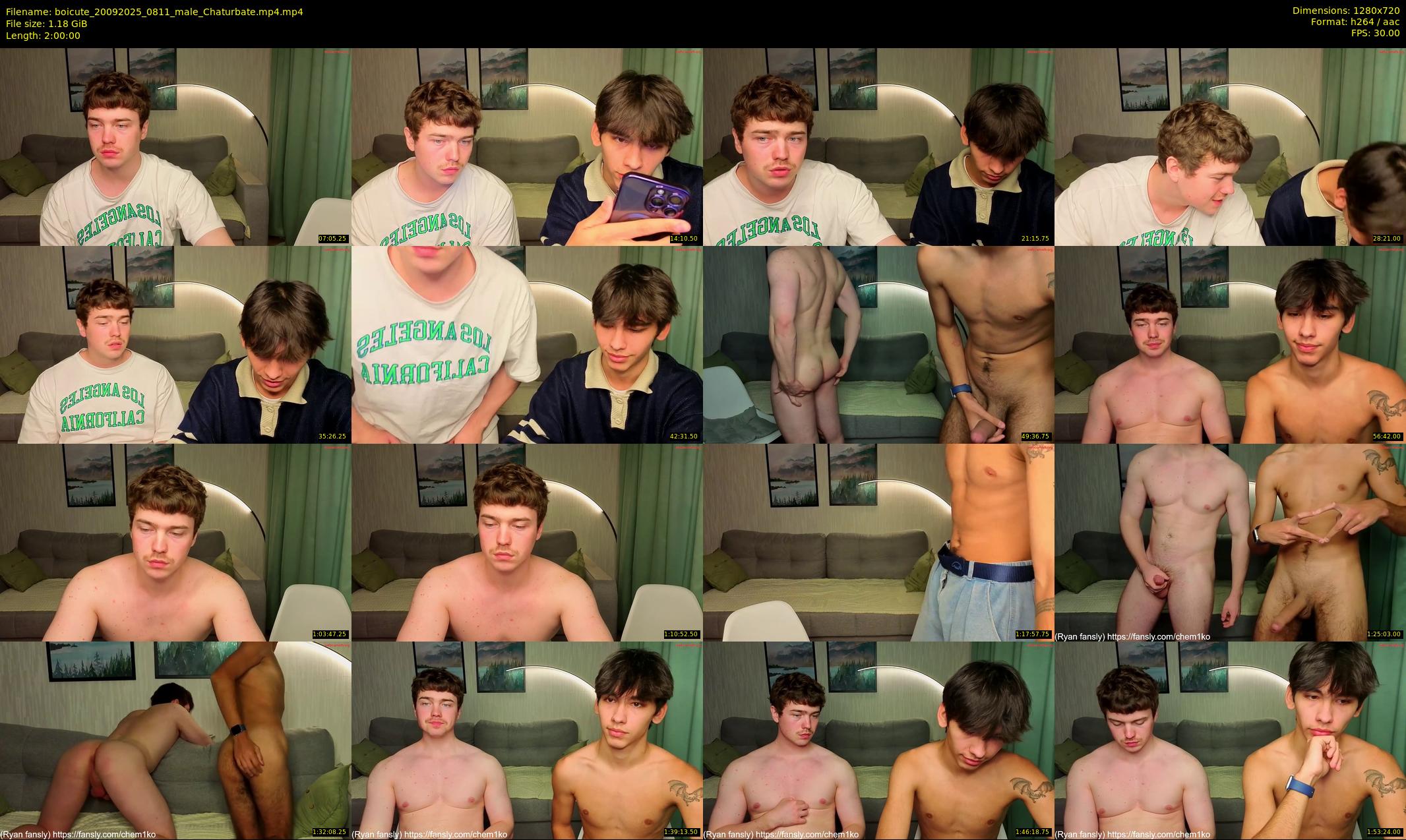 boicute — 120 minute Chaturbate male cam show recording, 720p, Sep 20, 2025