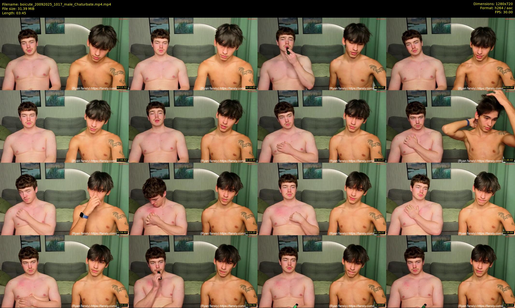 boicute — 4 minute Chaturbate male cam show recording, 720p, Sep 20, 2025