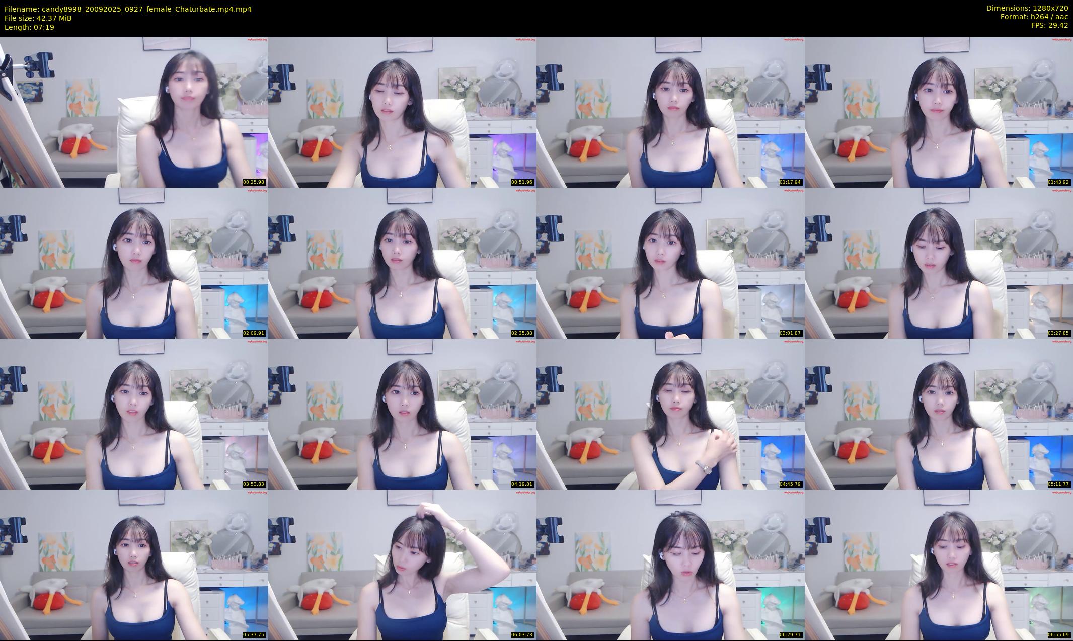 candy8998 — 8 minute Chaturbate female cam show recording, 720p, Sep 20, 2025