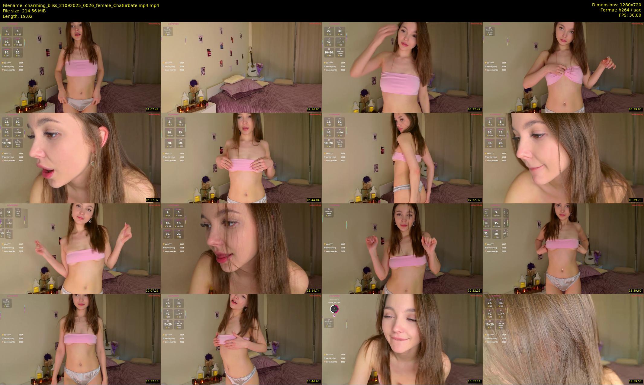 charming_bliss — 20 minute Chaturbate female cam show recording, 720p, Sep 21, 2025