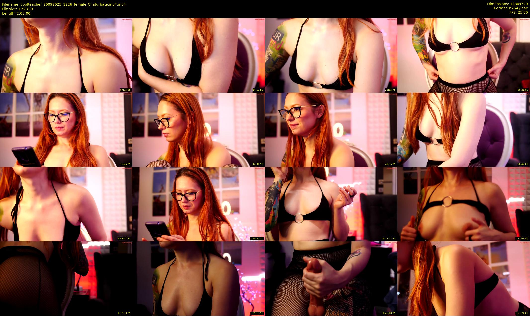 coolteacher — 120 minute Chaturbate female cam show recording, 720p, Sep 20, 2025