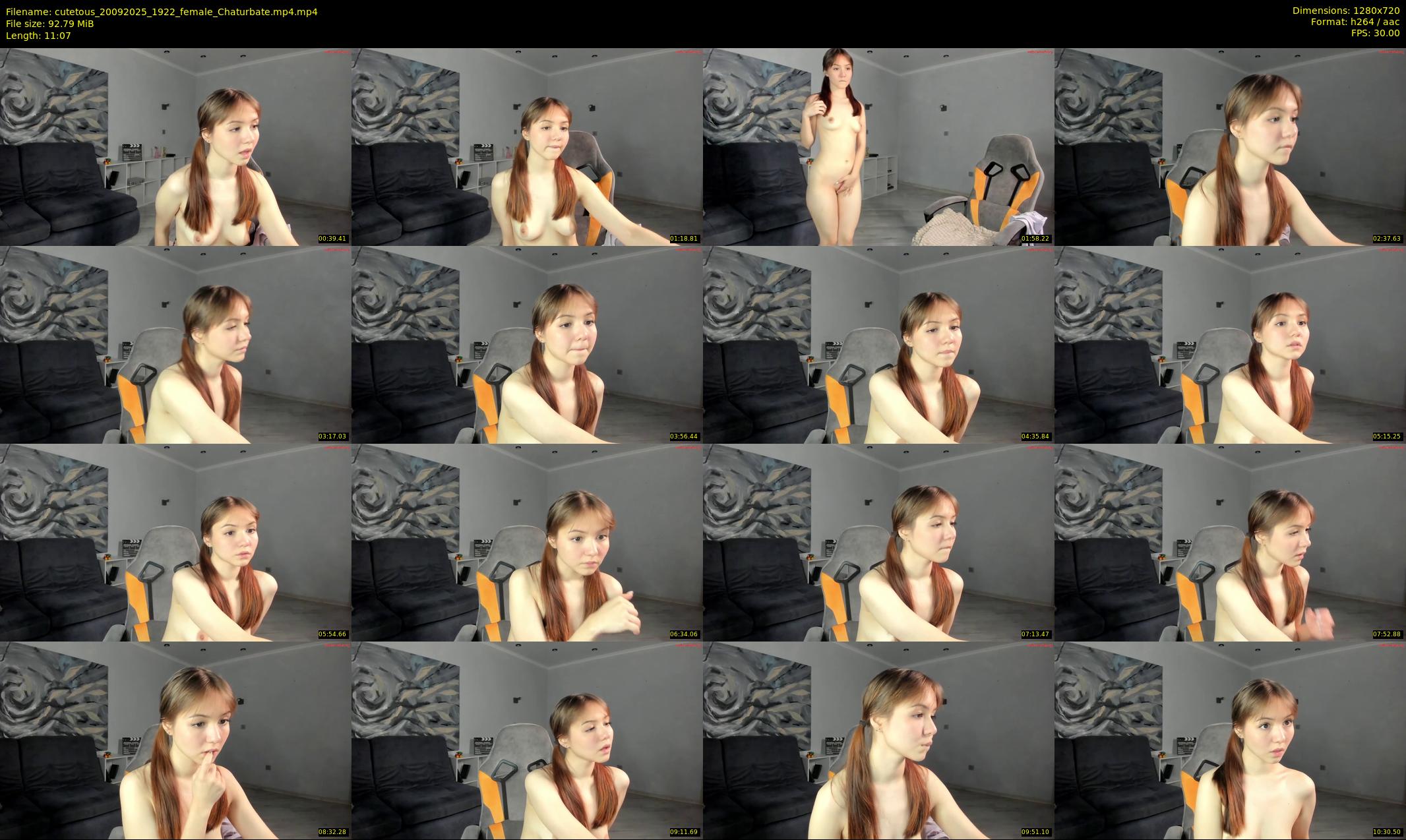cutetous — 12 minute Chaturbate female cam show recording, 720p, Sep 20, 2025