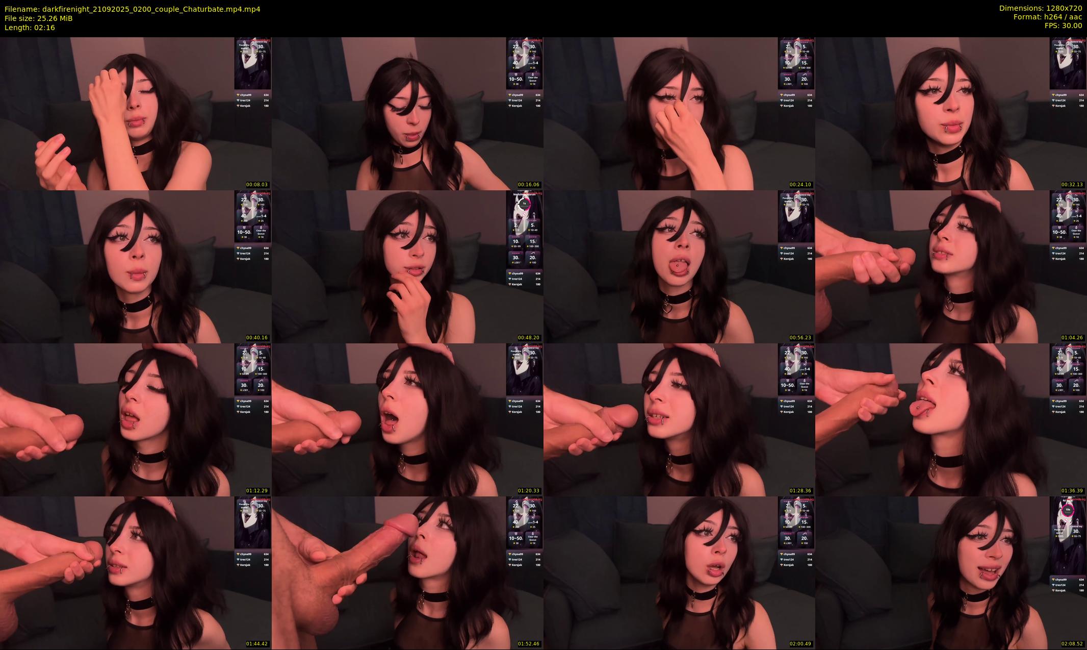 darkfirenight — 3 minute Chaturbate couple cam show recording, 720p, Sep 21, 2025