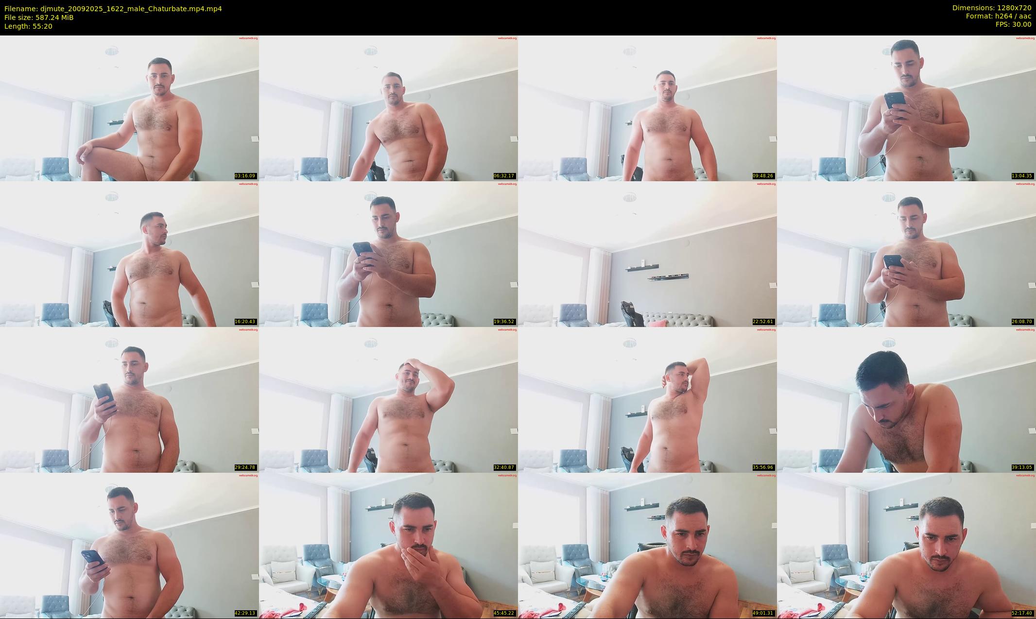 djmute — 56 minute Chaturbate male cam show recording, 720p, Sep 20, 2025