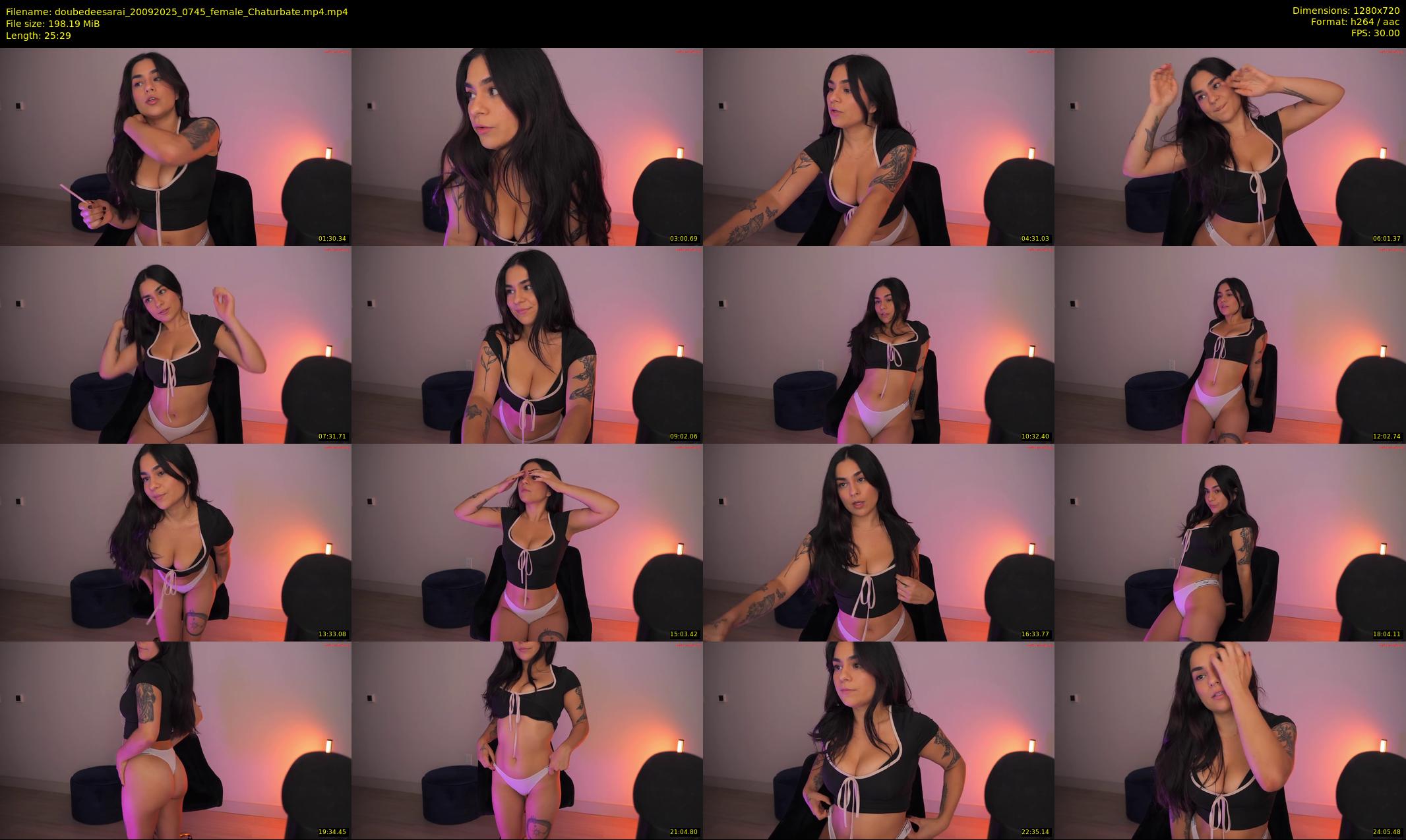 doubedeesarai — 26 minute Chaturbate female cam show recording, 720p, Sep 20, 2025