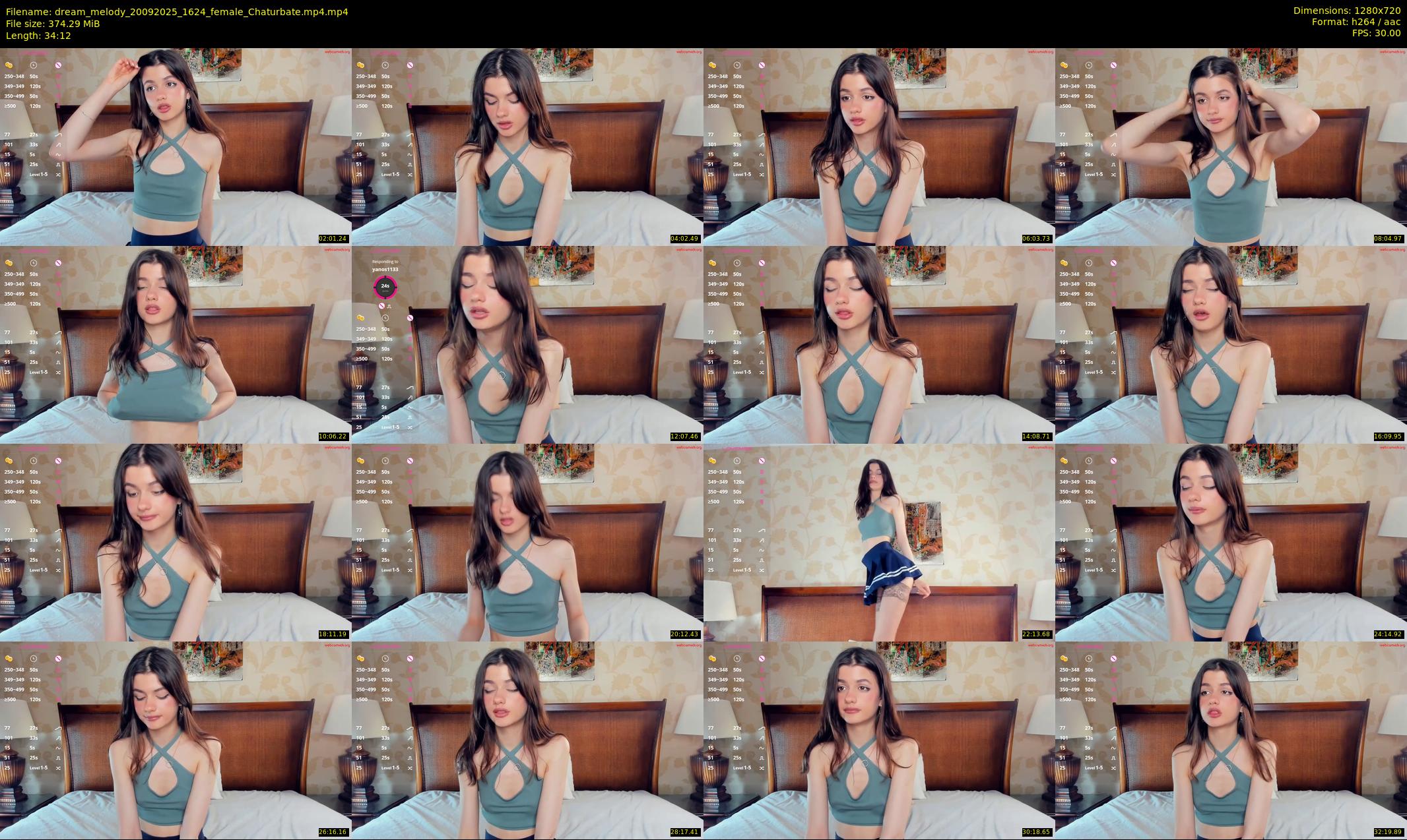 dream_melody — 35 minute Chaturbate female cam show recording, 720p, Sep 20, 2025