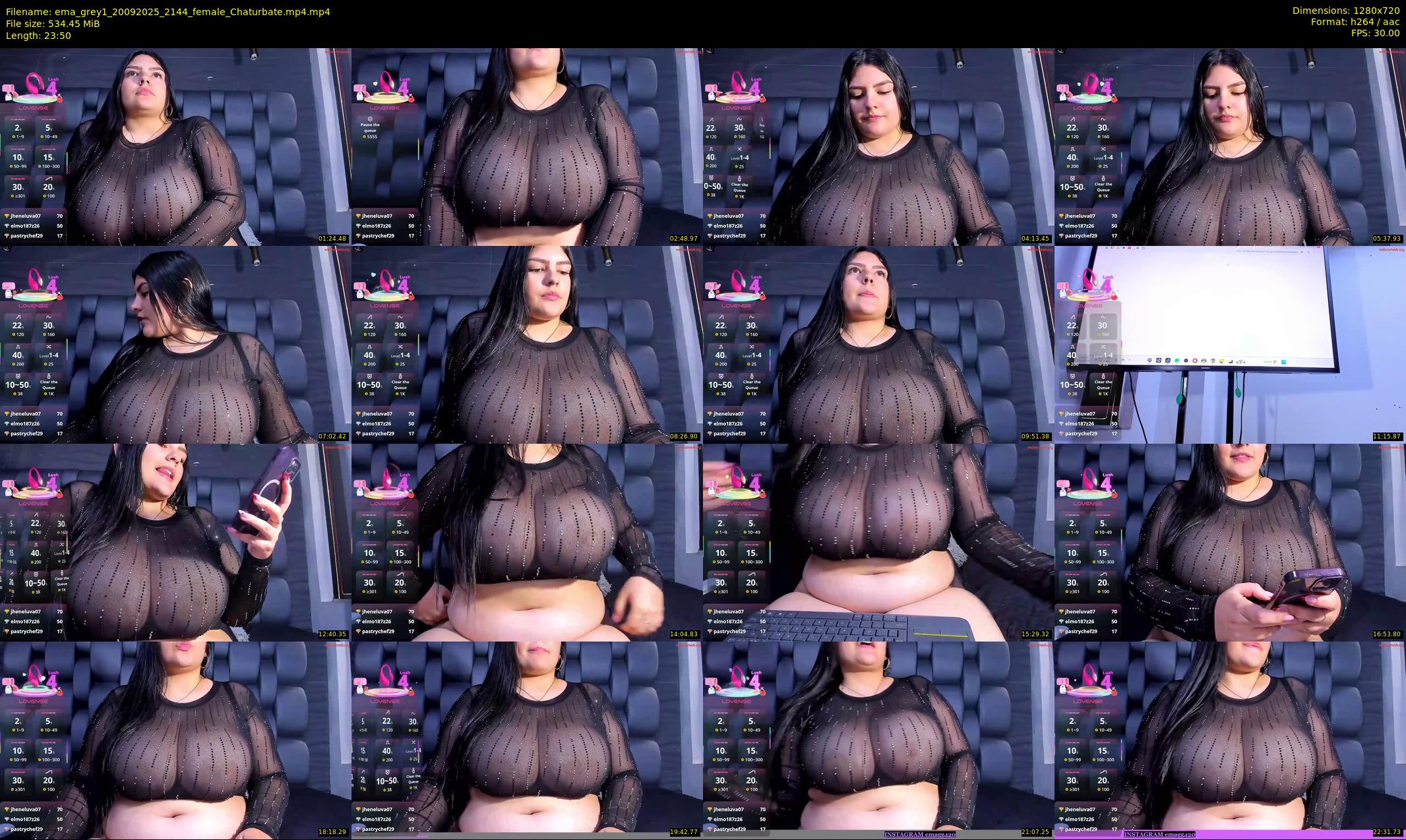 ema_grey1 — 24 minute Chaturbate female cam show recording, 720p, Sep 20, 2025