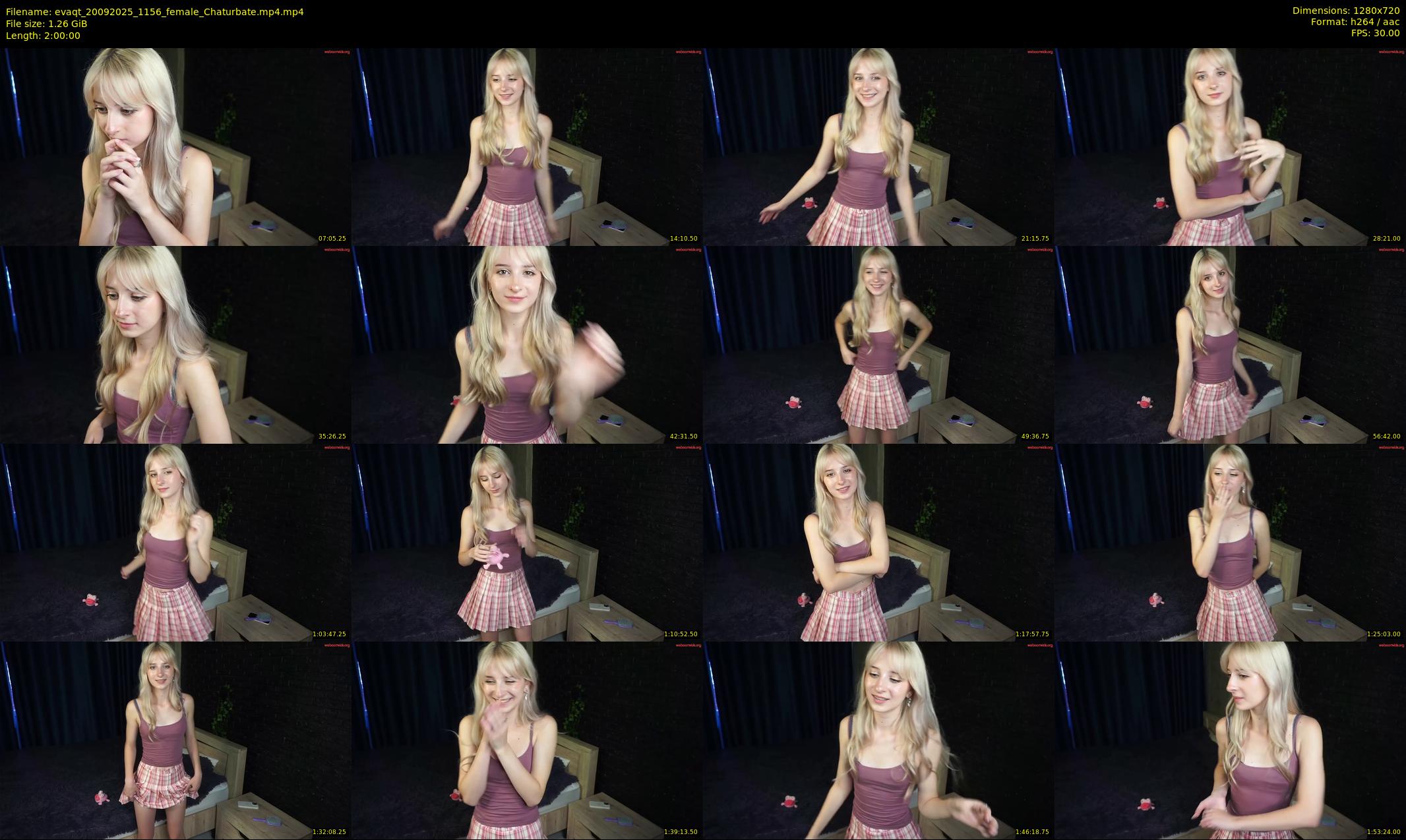 evaqt — 120 minute Chaturbate female cam show recording, 720p, Sep 20, 2025