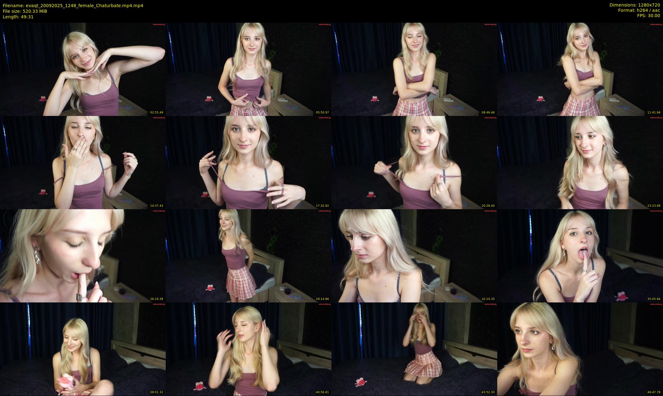 evaqt — 50 minute Chaturbate female cam show recording, 720p, Sep 20, 2025
