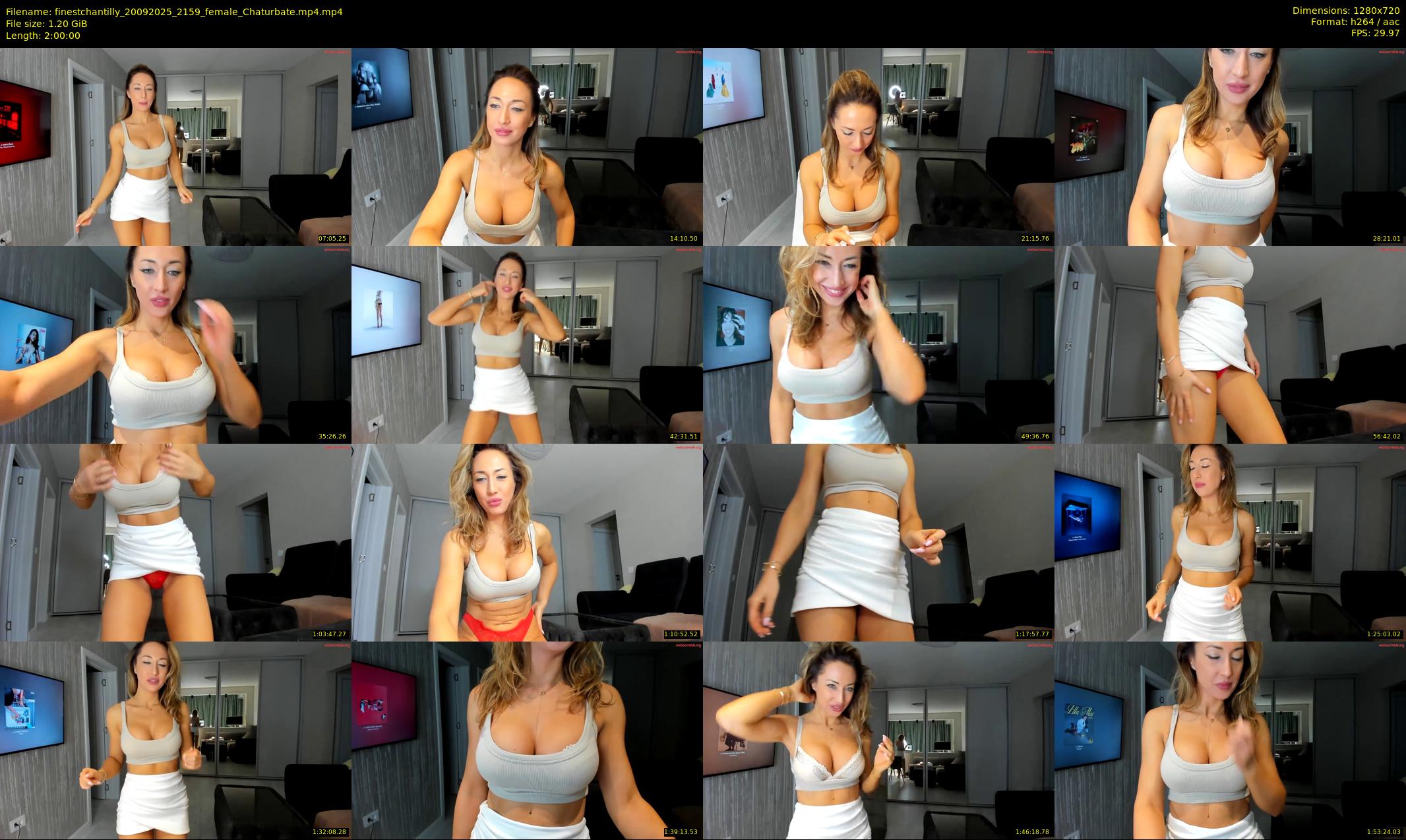 finestchantilly — 120 minute Chaturbate female cam show recording, 720p, Sep 20, 2025