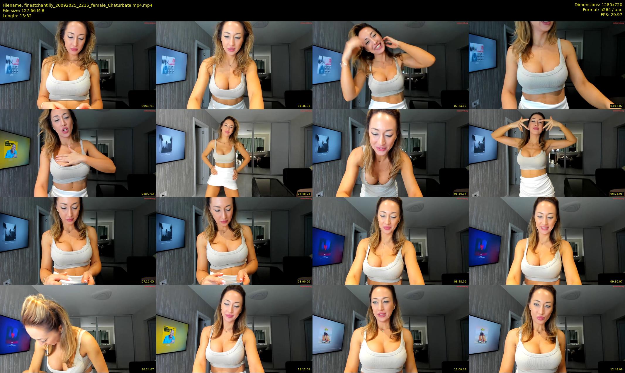 finestchantilly — 14 minute Chaturbate female cam show recording, 720p, Sep 20, 2025