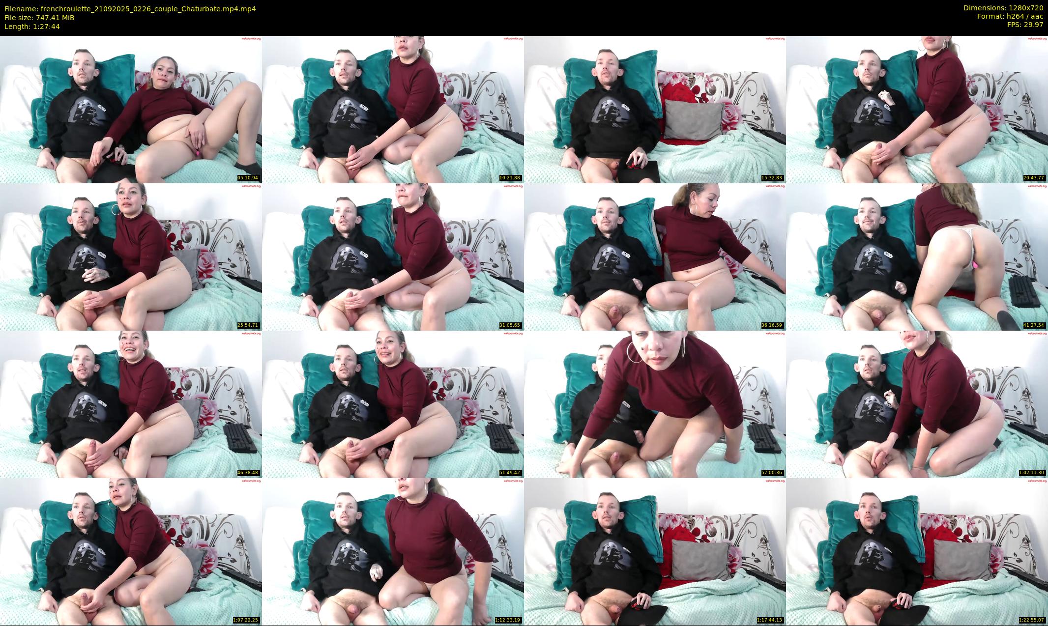 frenchroulette — 88 minute Chaturbate couple cam show recording, 720p, Sep 21, 2025