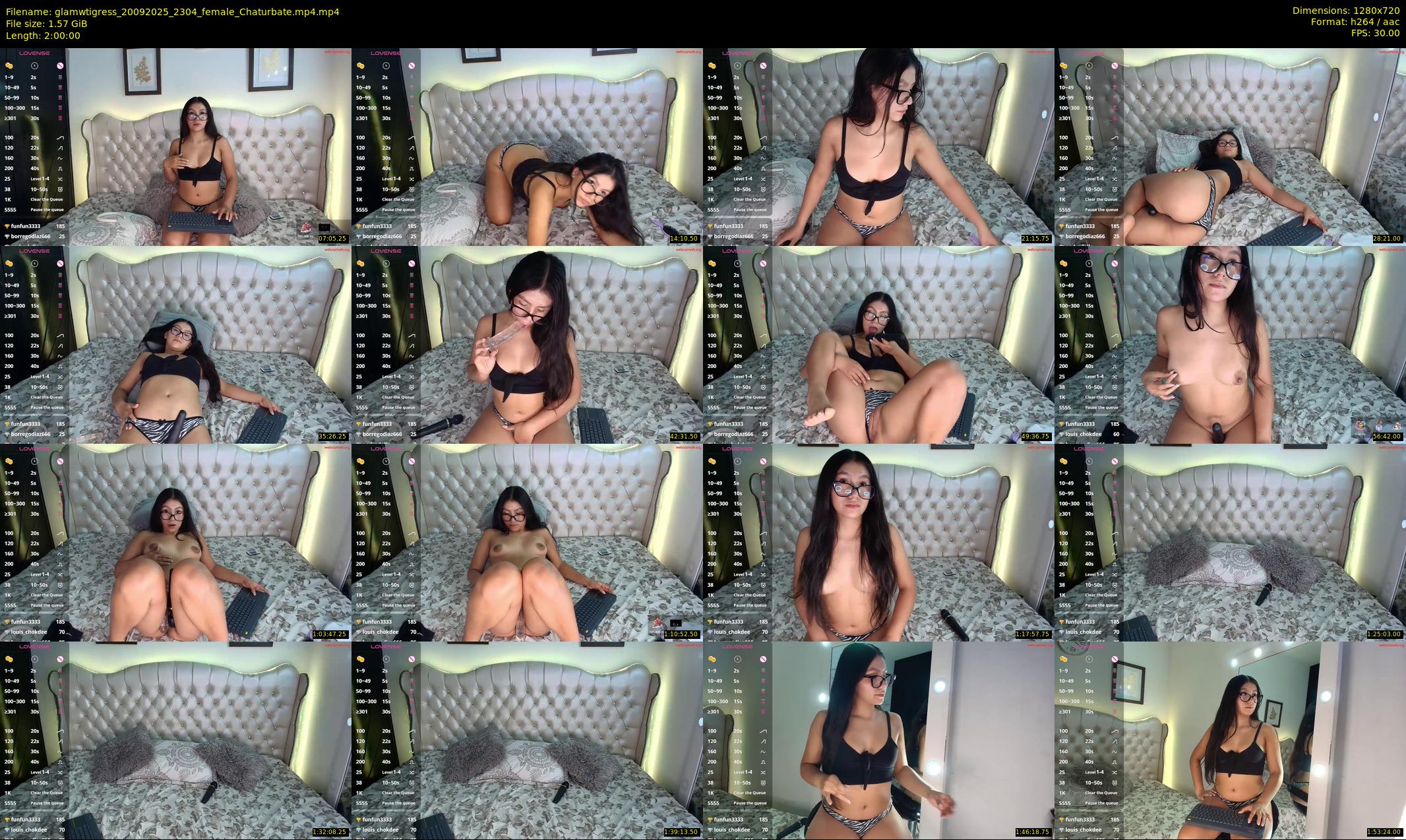 glamwtigress — 120 minute Chaturbate female cam show recording, 720p, Sep 20, 2025
