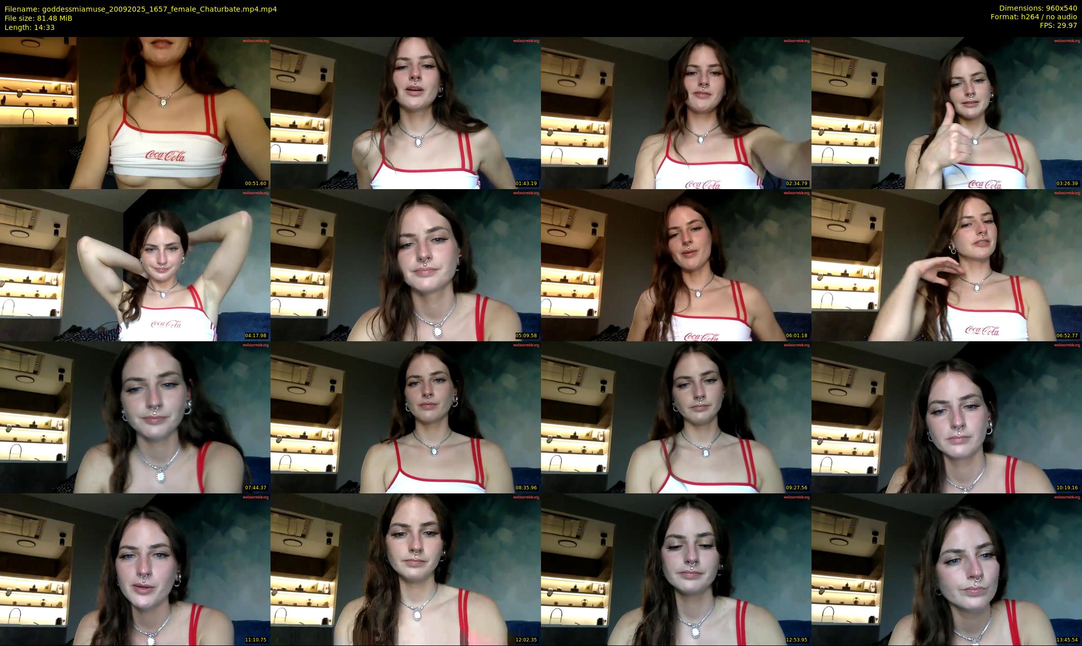goddessmiamuse — 15 minute Chaturbate female cam show recording, 480p, Sep 20, 2025
