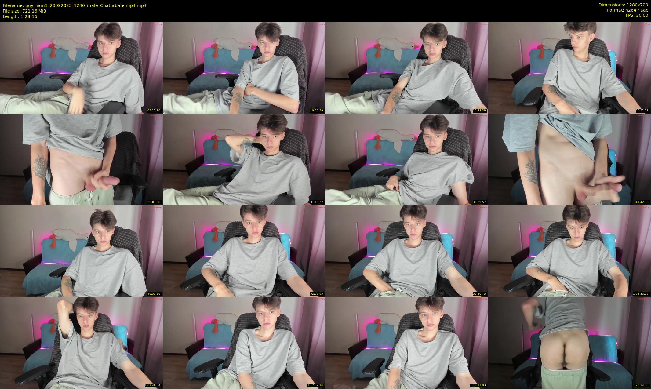 guy_liam1 — 89 minute Chaturbate male cam show recording, 720p, Sep 20, 2025