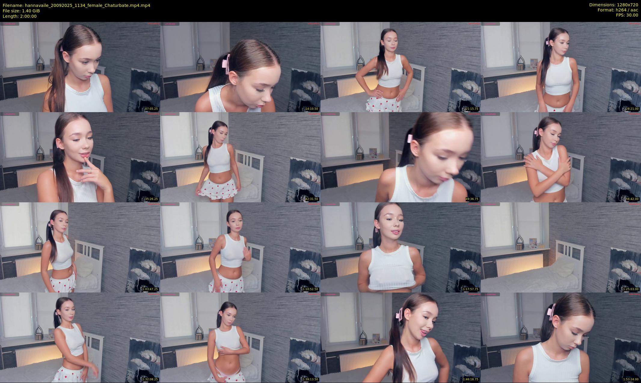 hannavaile — 120 minute Chaturbate female cam show recording, 720p, Sep 20, 2025