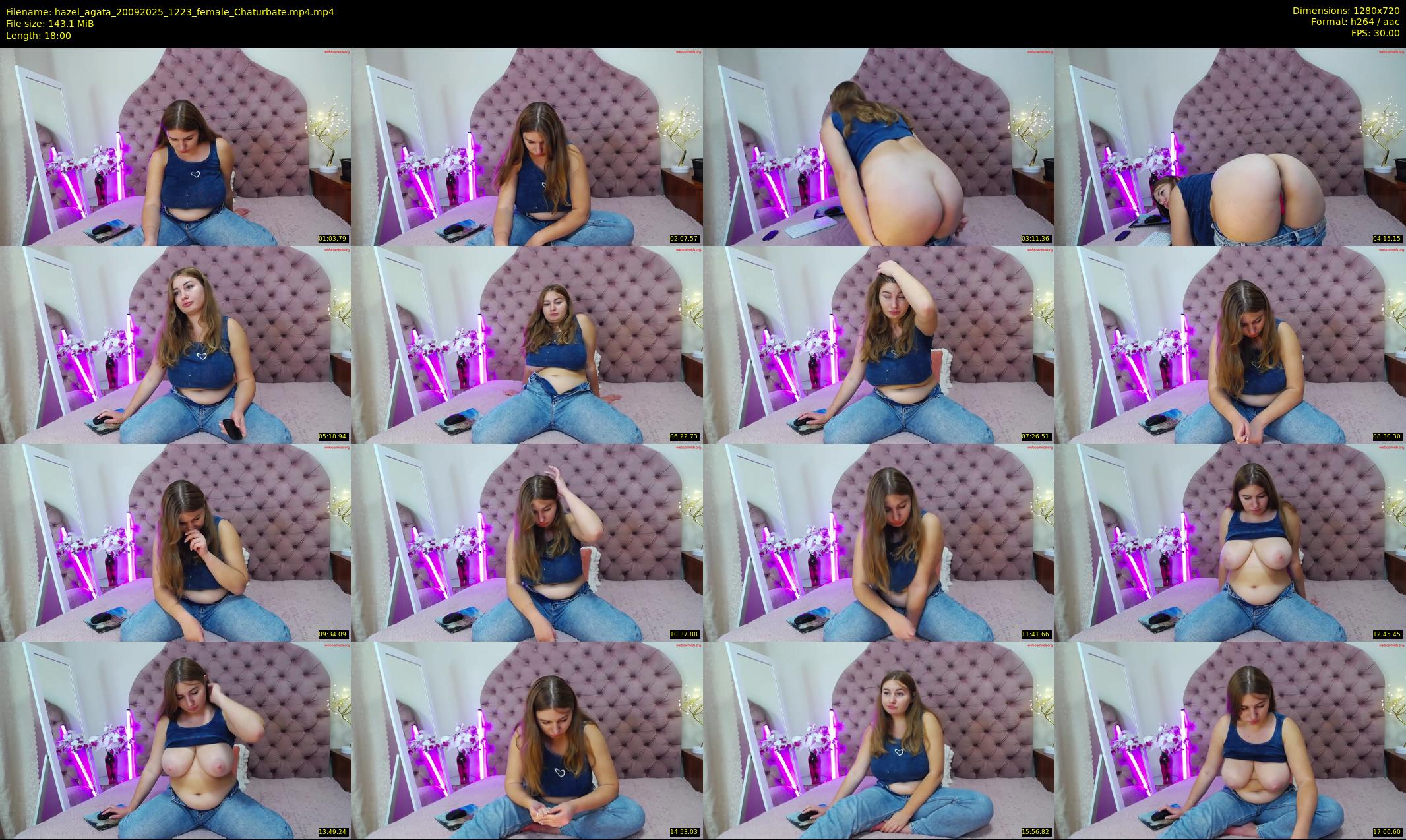 hazel_agata — 18 minute Chaturbate female cam show recording, 720p, Sep 20, 2025