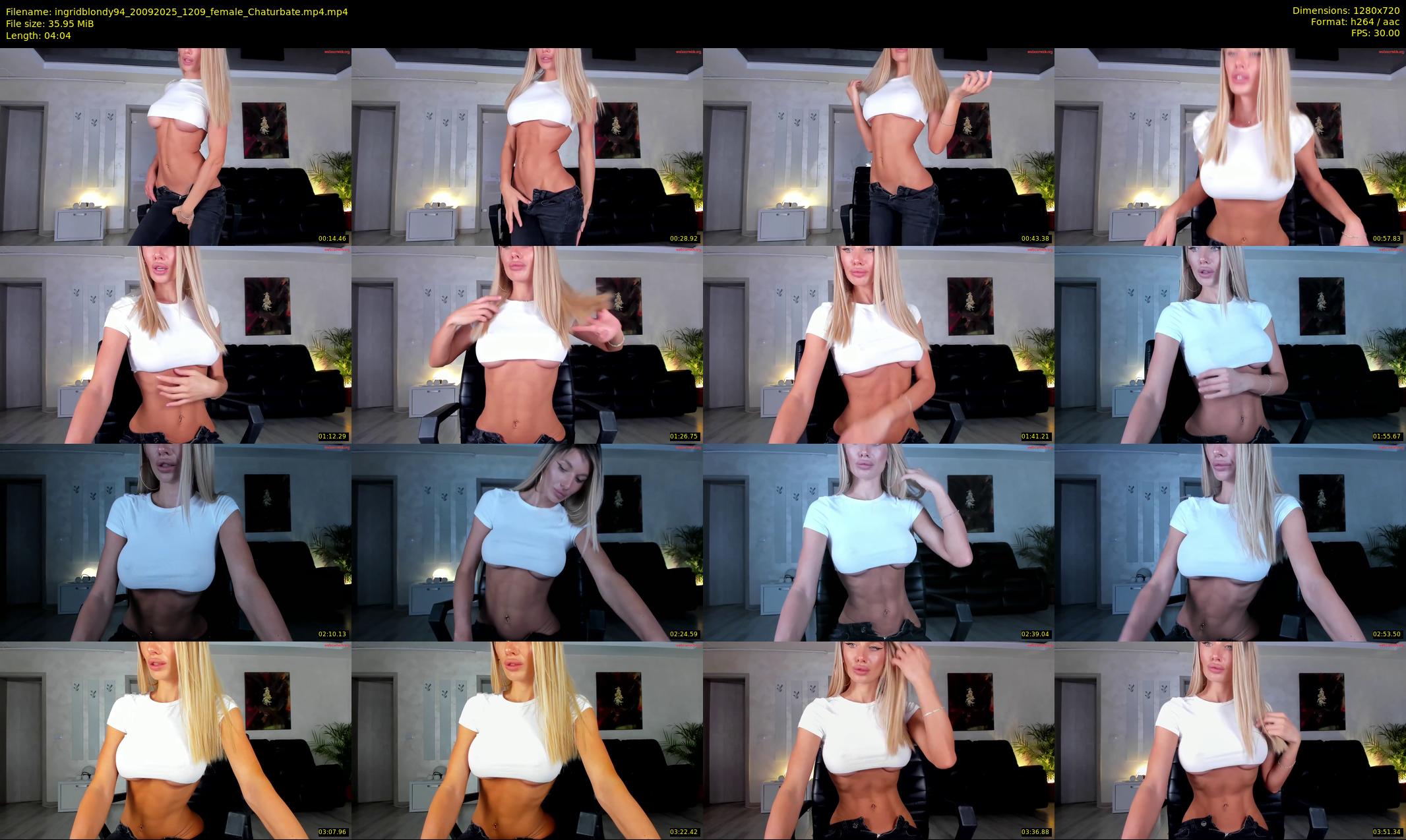 ingridblondy94 — 5 minute Chaturbate female cam show recording, 720p, Sep 20, 2025