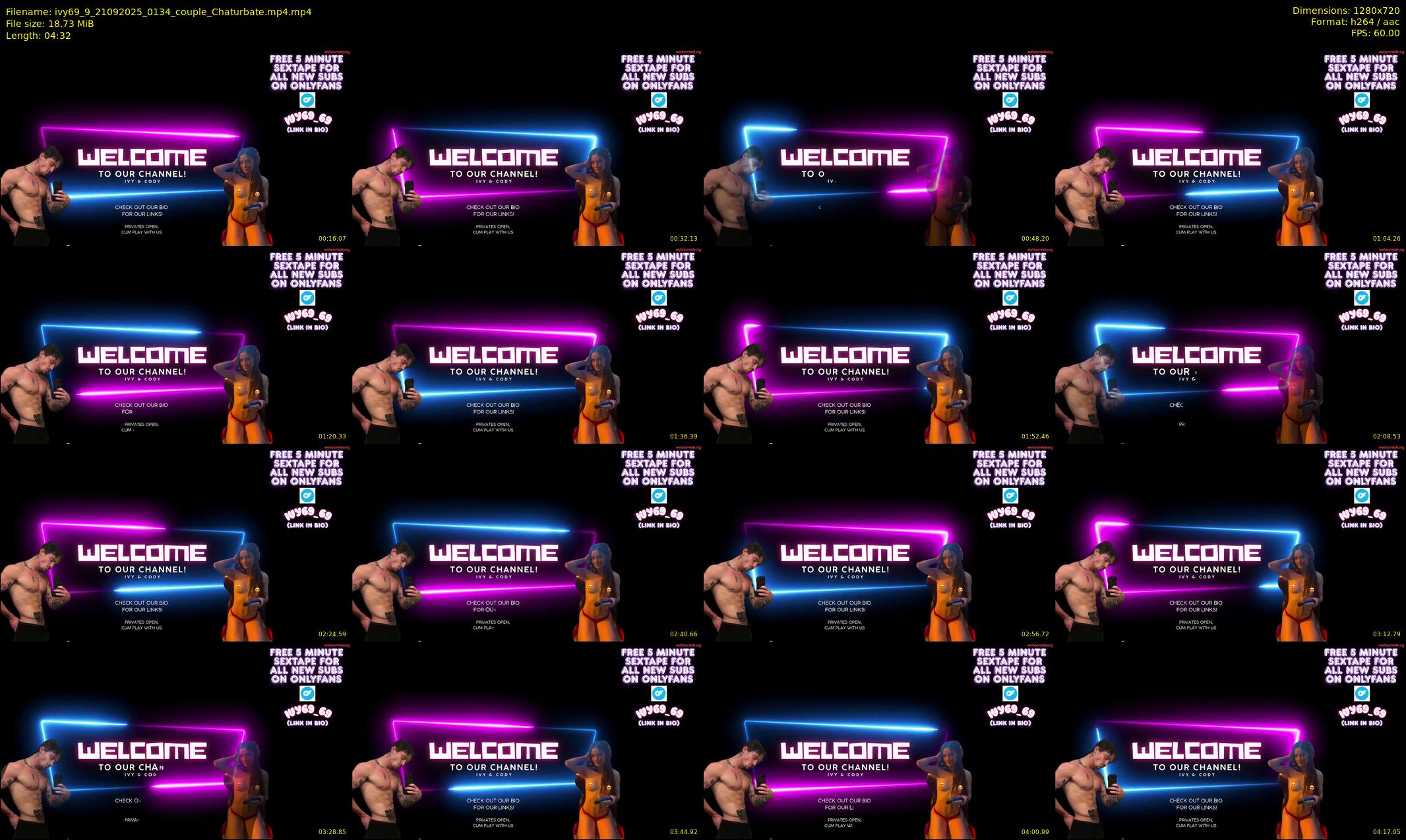 ivy69_9 — 5 minute Chaturbate couple cam show recording, 720p, Sep 21, 2025