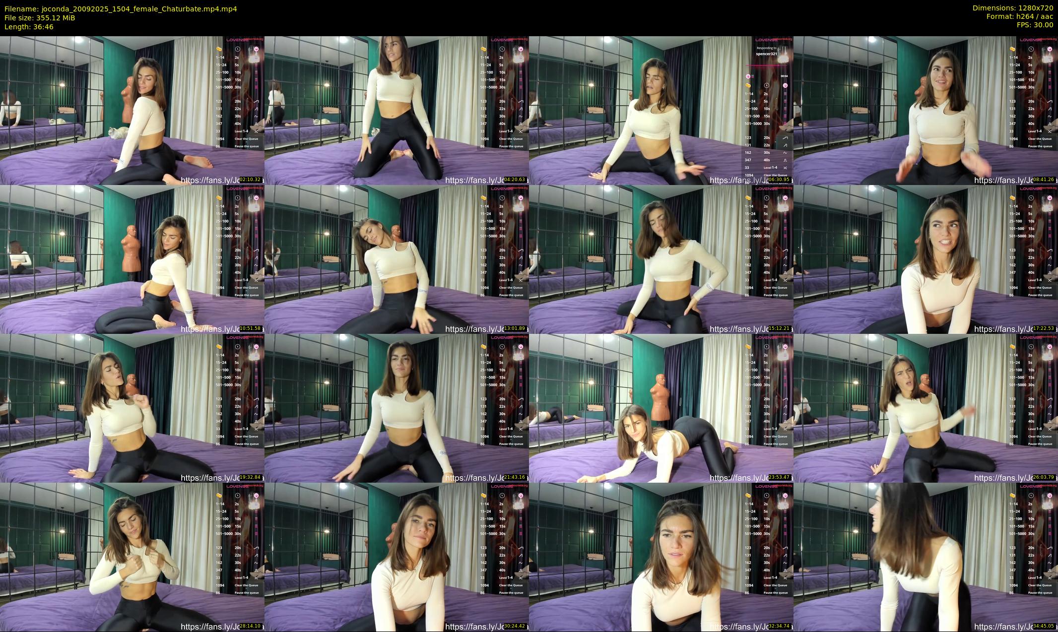 joconda — 37 minute Chaturbate female cam show recording, 720p, Sep 20, 2025