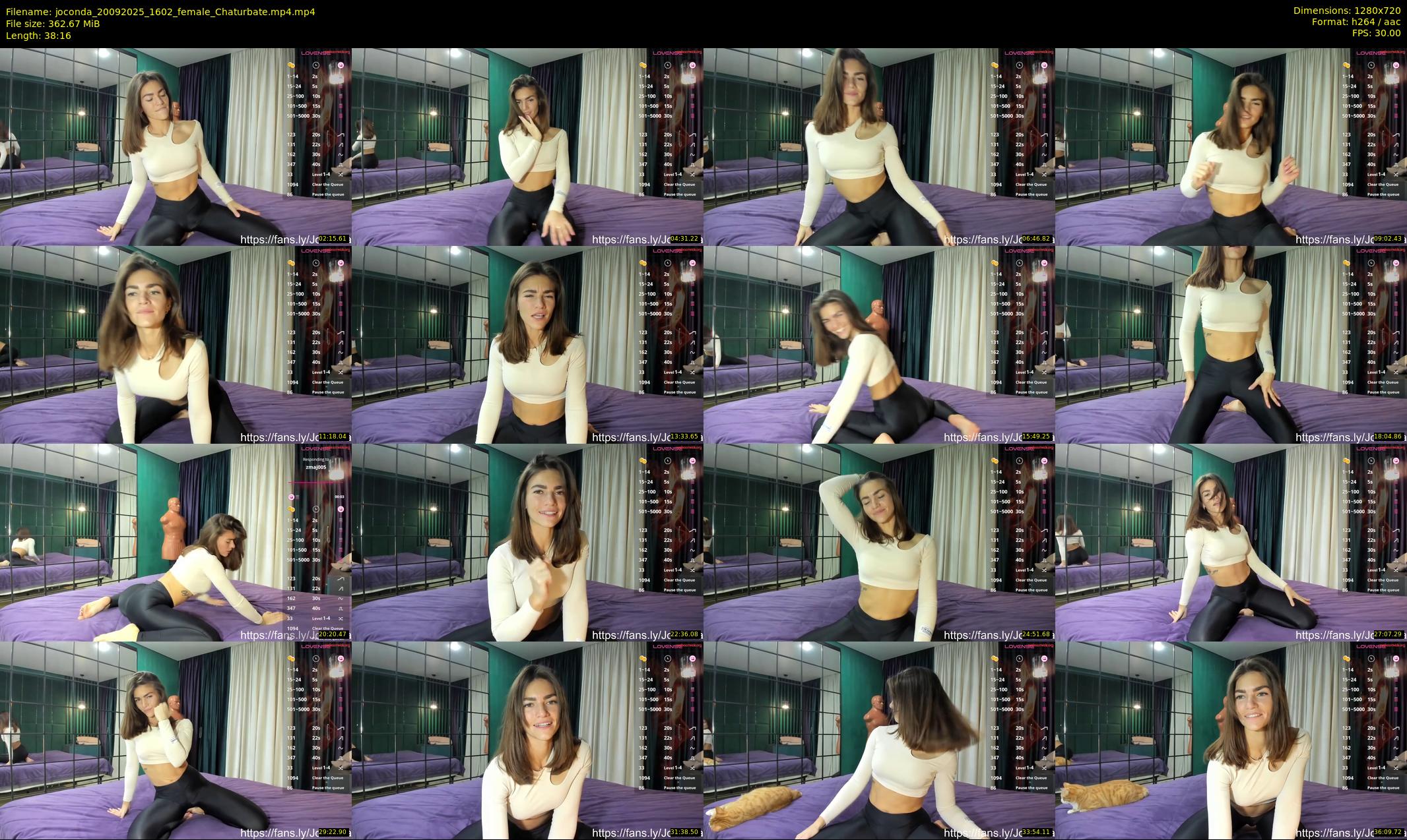 joconda — 39 minute Chaturbate female cam show recording, 720p, Sep 20, 2025
