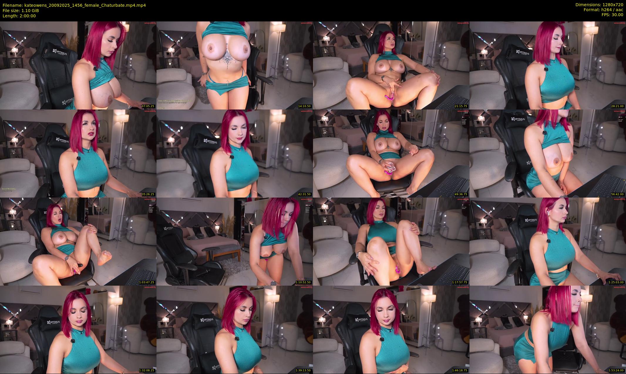 kateowens — 120 minute Chaturbate female cam show recording, 720p, Sep 20, 2025