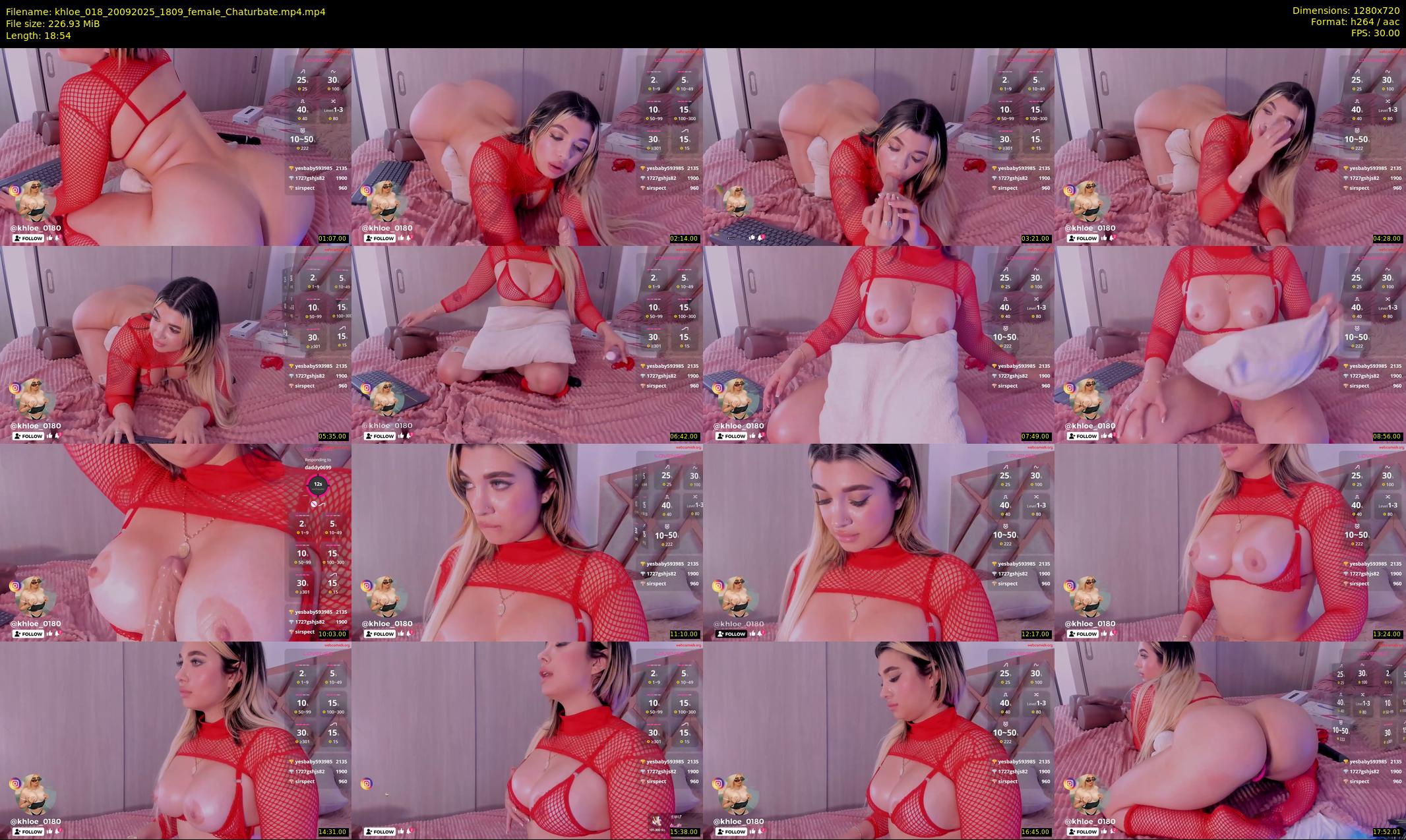 khloe_018 — 19 minute Chaturbate female cam show recording, 720p, Sep 20, 2025