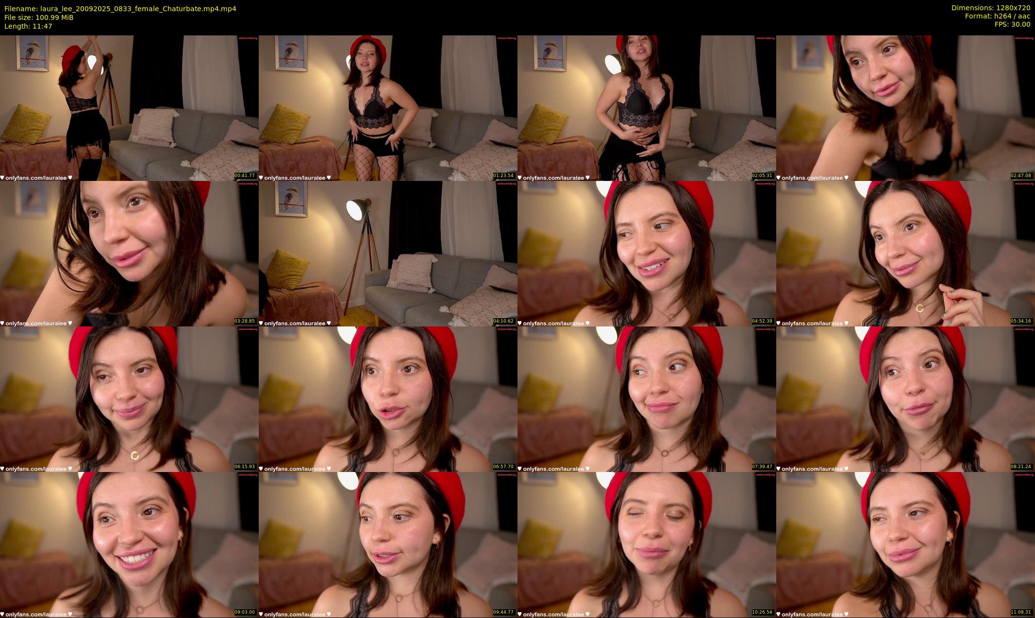 laura_lee — 12 minute Chaturbate female cam show recording, 720p, Sep 20, 2025