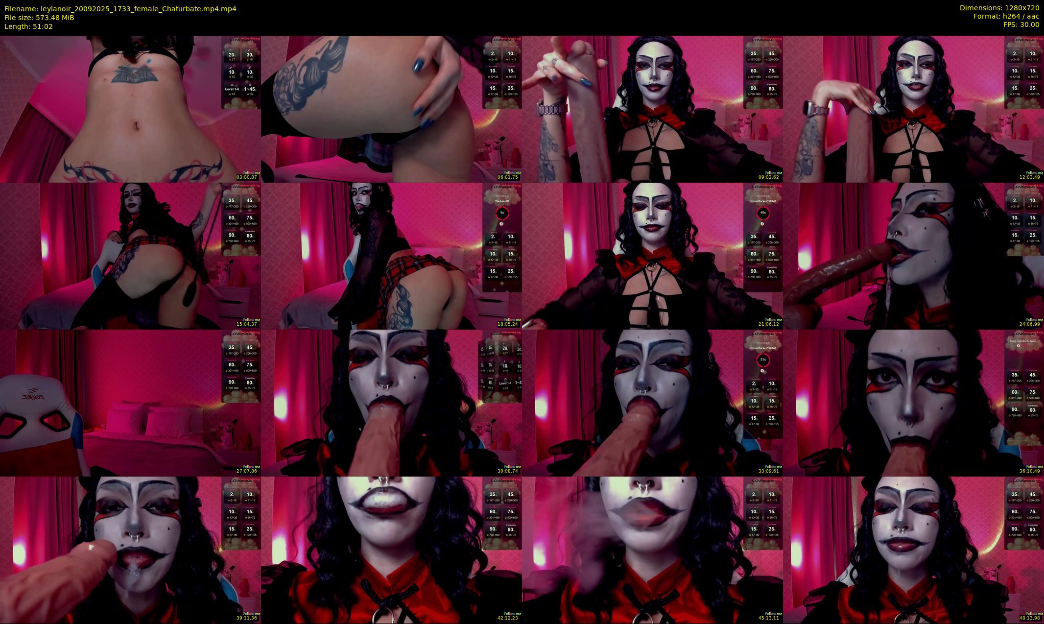 leylanoir — 52 minute Chaturbate female cam show recording, 720p, Sep 20, 2025