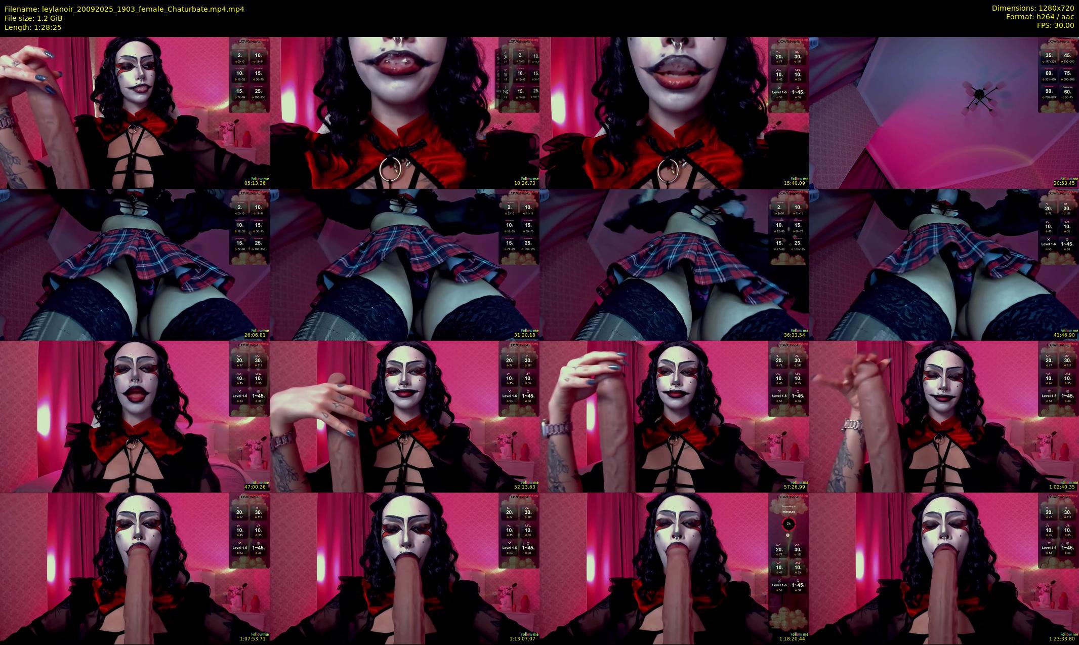 leylanoir — 89 minute Chaturbate female cam show recording, 720p, Sep 20, 2025