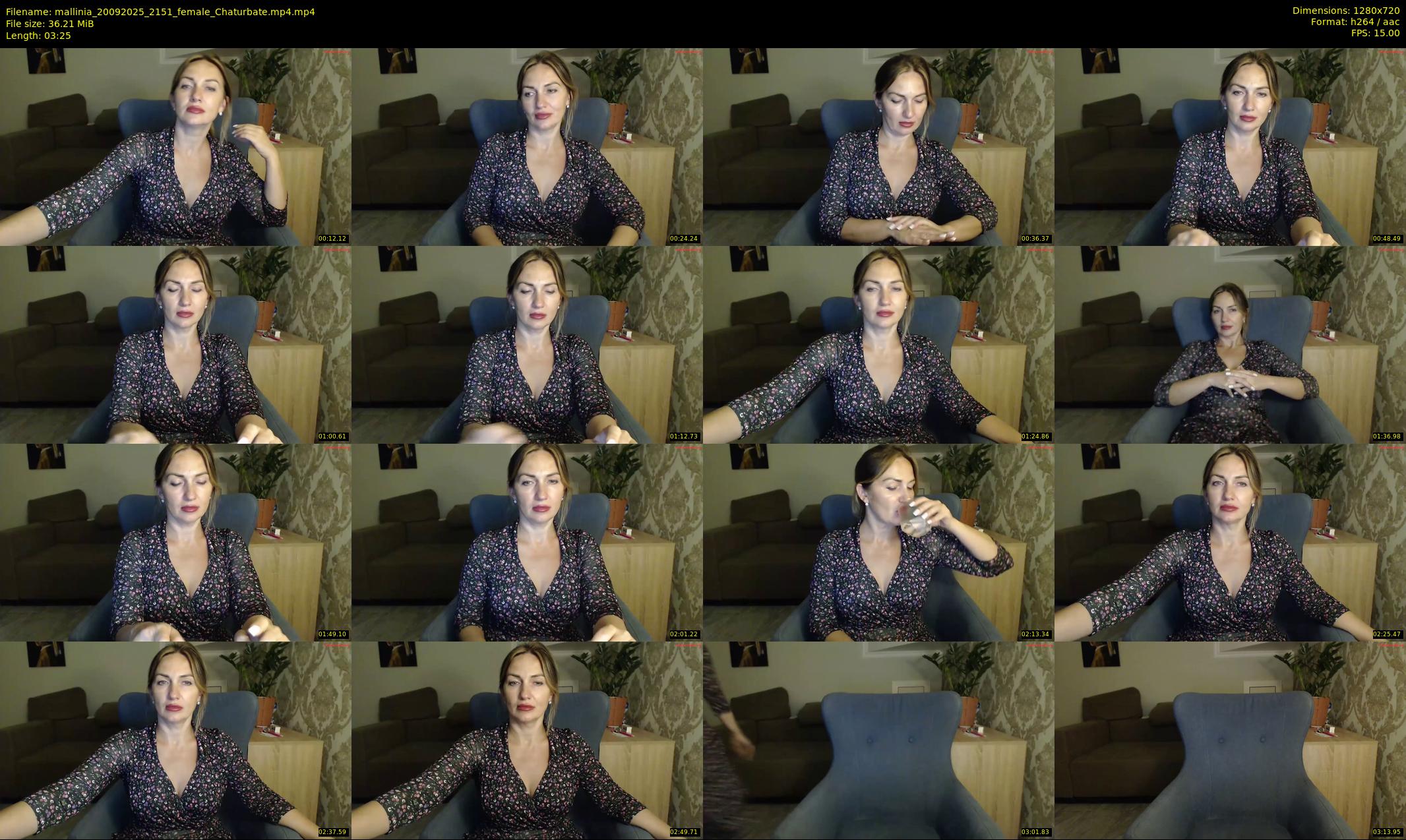 mallinia — 4 minute Chaturbate female cam show recording, 720p, Sep 20, 2025