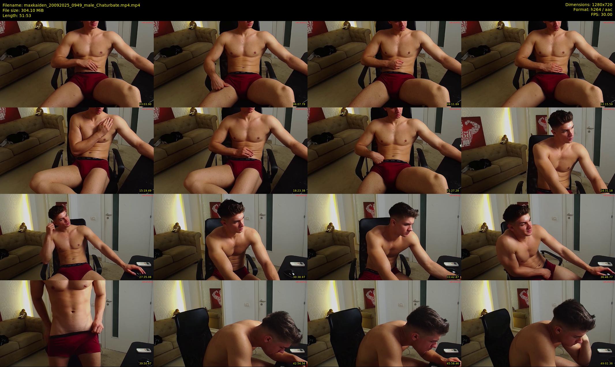 maxkaiden — 52 minute Chaturbate male cam show recording, 720p, Sep 20, 2025