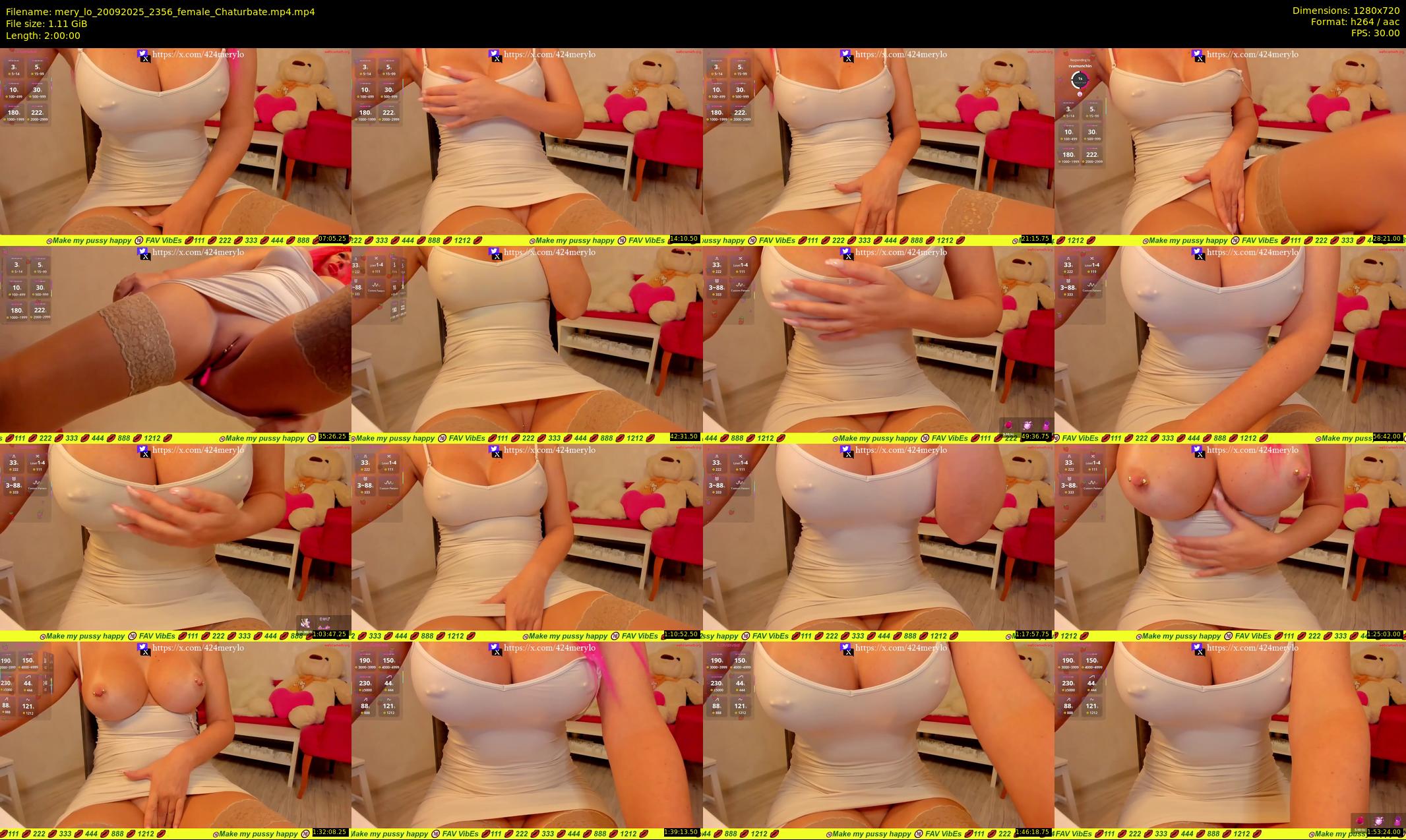 mery_lo — 120 minute Chaturbate female cam show recording, 720p, Sep 20, 2025