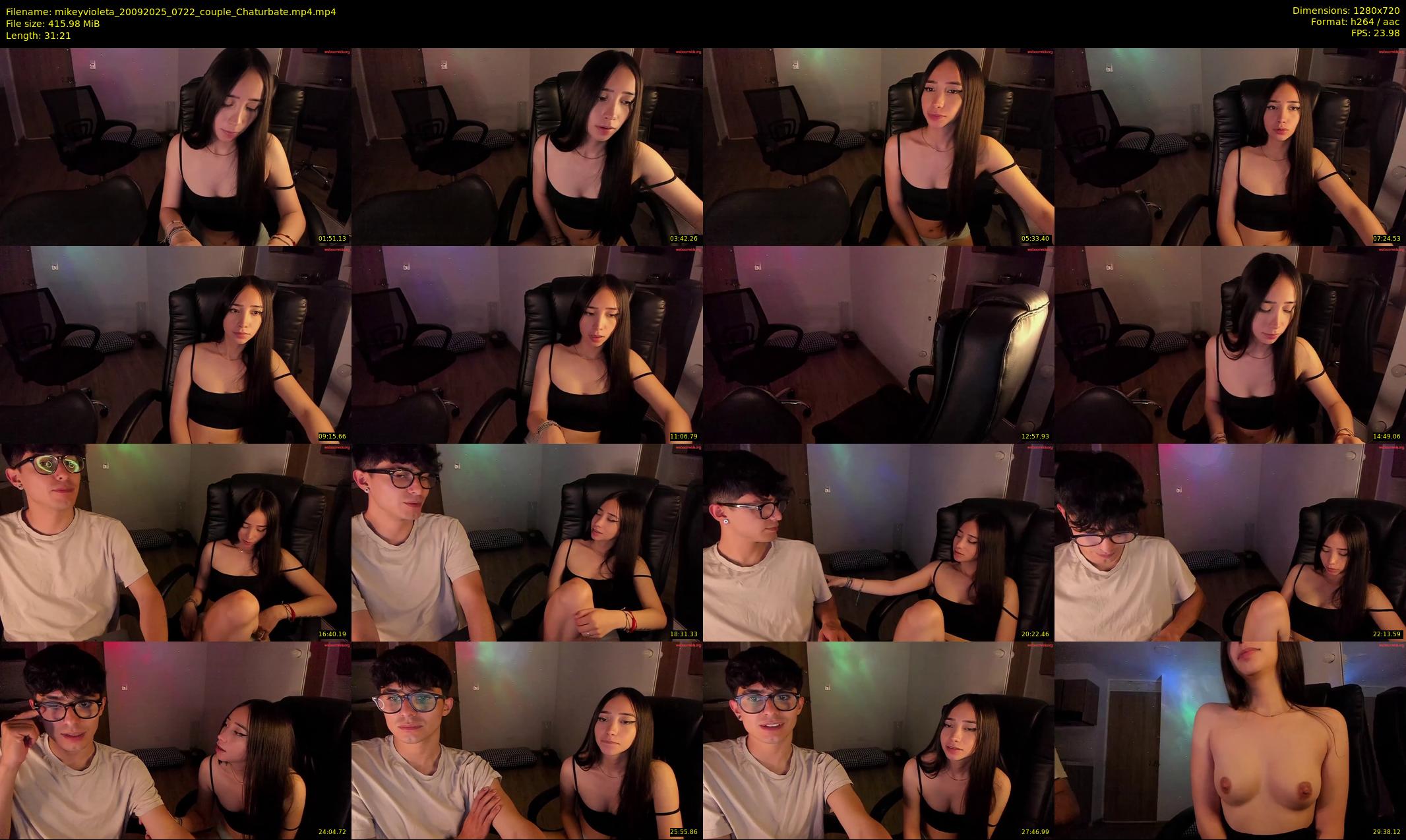 mikeyvioleta — 32 minute Chaturbate couple cam show recording, 720p, Sep 20, 2025